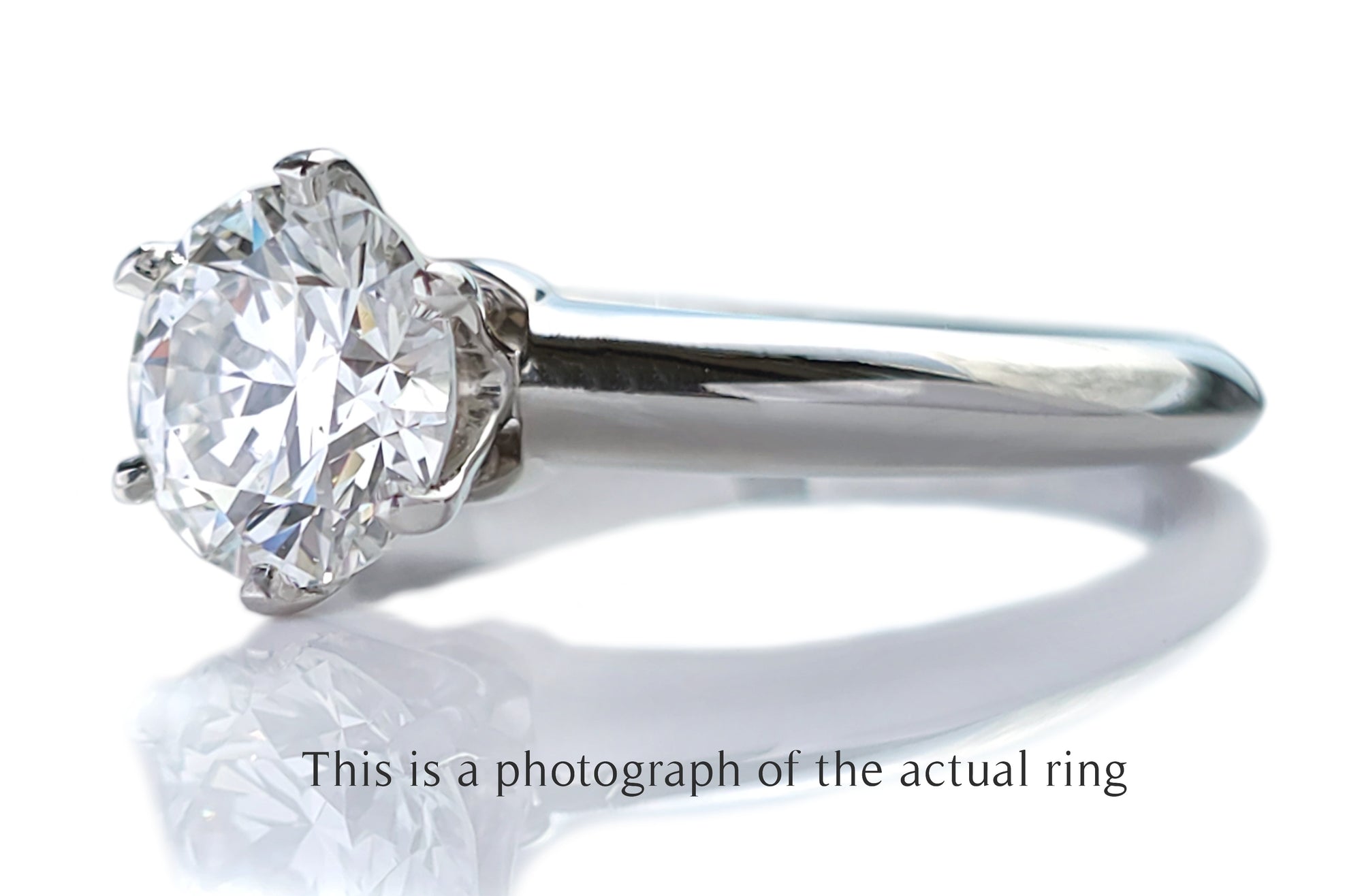 Tiffany & Co 1.19ct H/VS2 Round Brilliant Diamond Engagement Ring