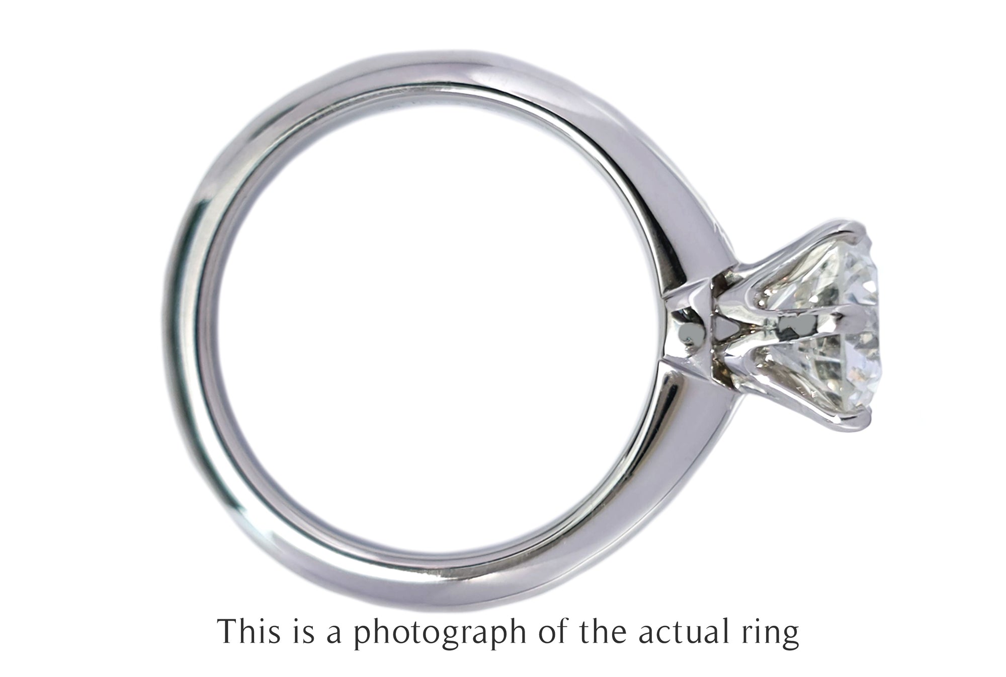 Tiffany & Co 1.19ct H/VS2 Round Brilliant Diamond Engagement Ring