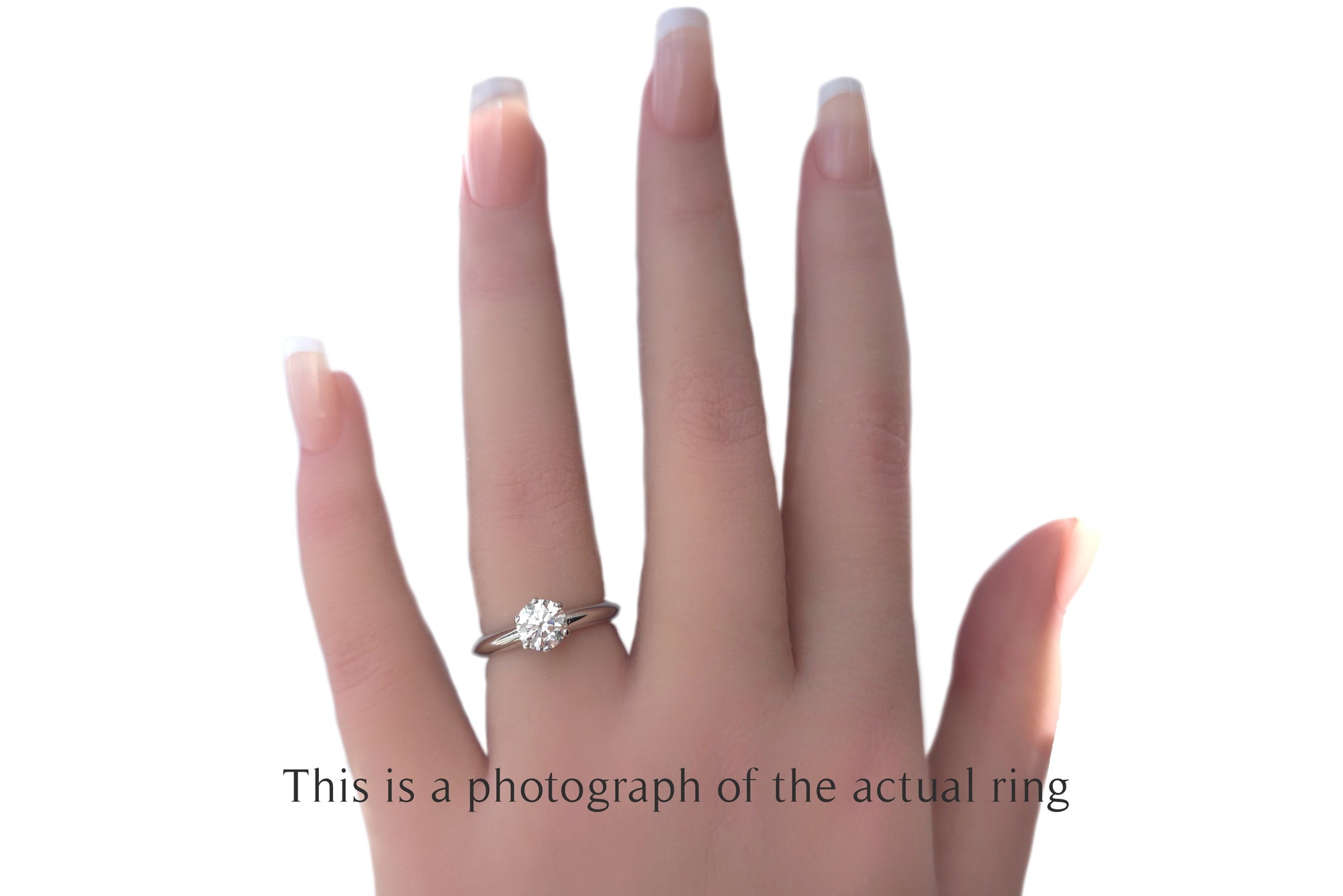 Tiffany & Co 0.79ct H/VVS2 Round Brilliant Diamond Engagement Ring