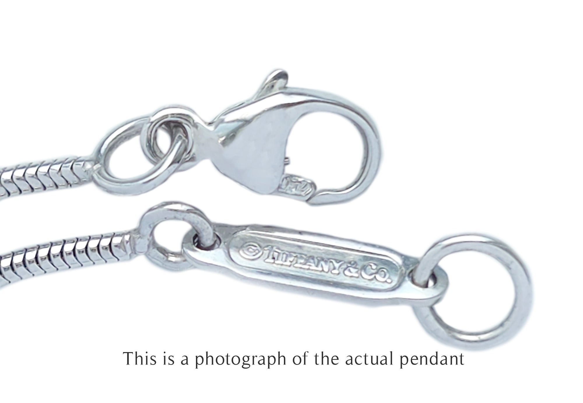 Tiffany & Co Feather Pave 18k White Gold Diamond Pendant