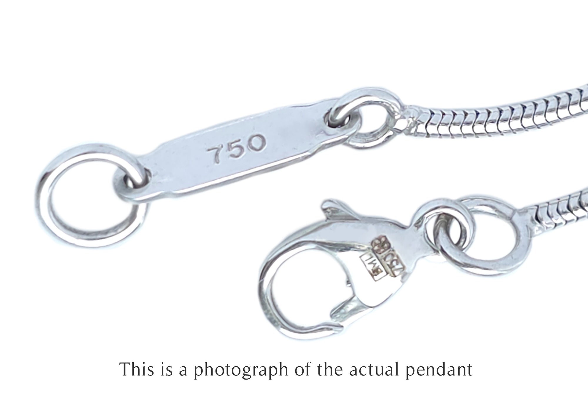 Tiffany & Co Feather Pave 18k White Gold Diamond Pendant