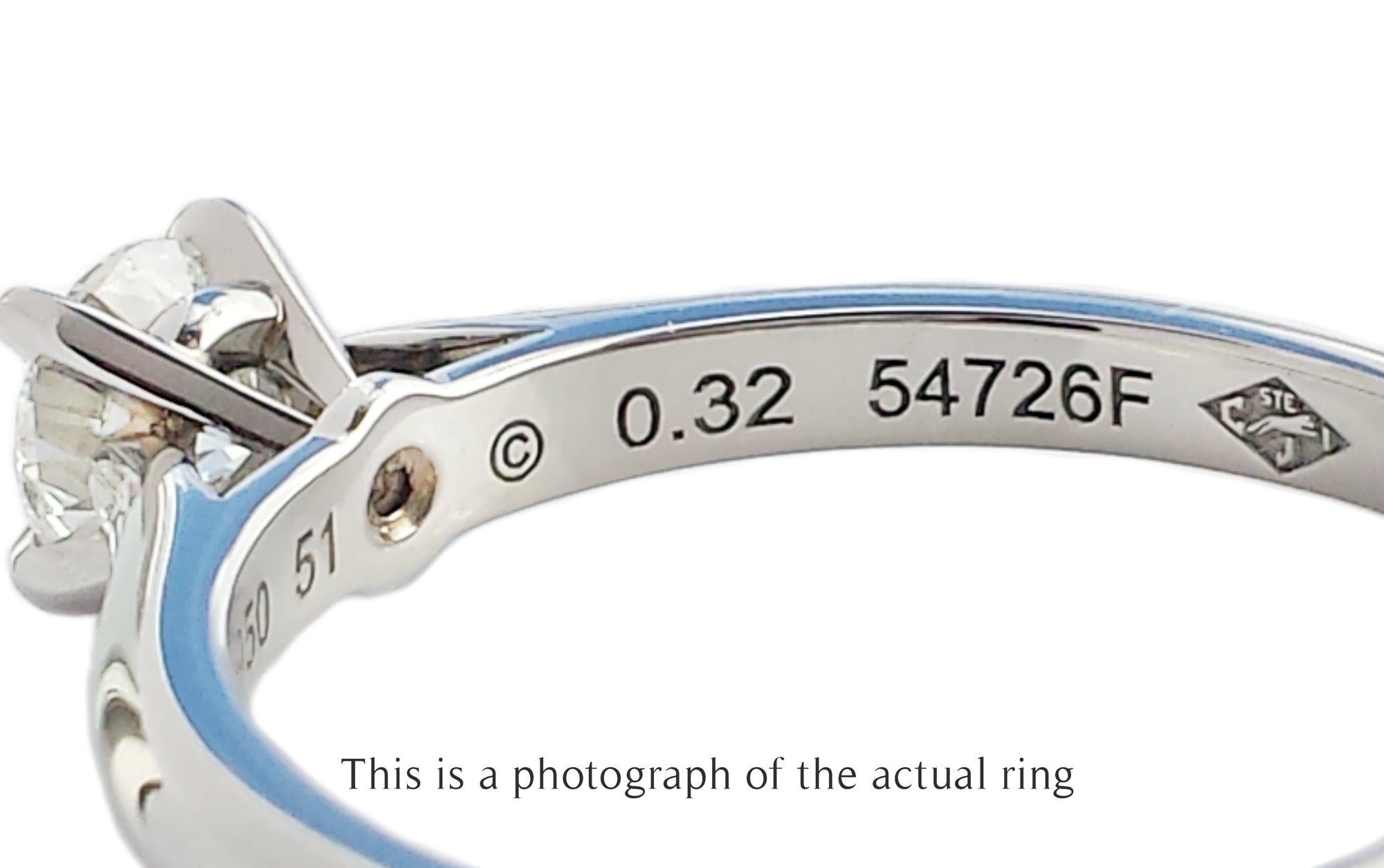 Cartier 0.32ct G/VVS1 1895 Round Brilliant Diamond Engagement Ring