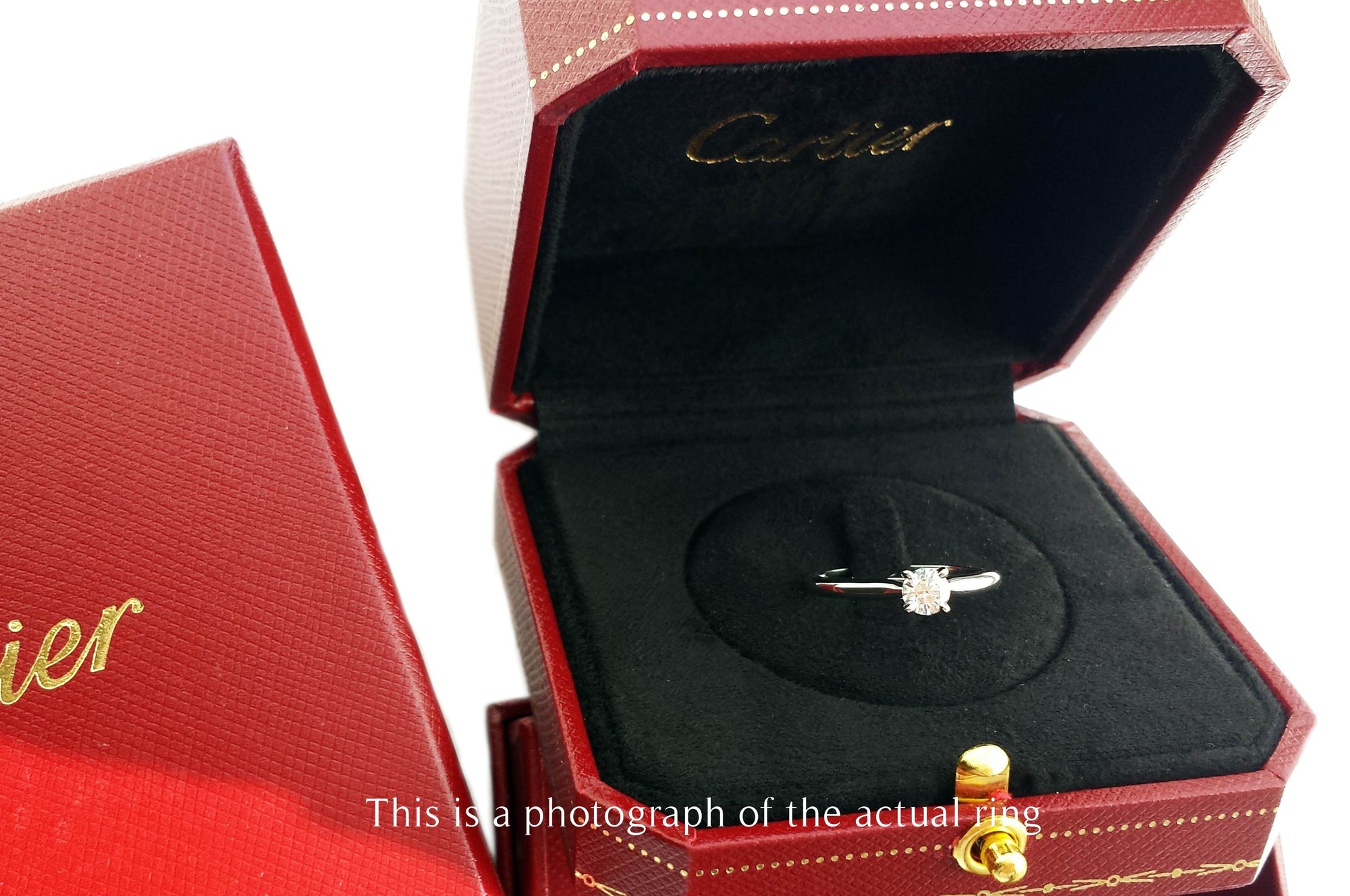 Cartier 0.32ct G/VVS1 1895 Round Brilliant Diamond Engagement Ring
