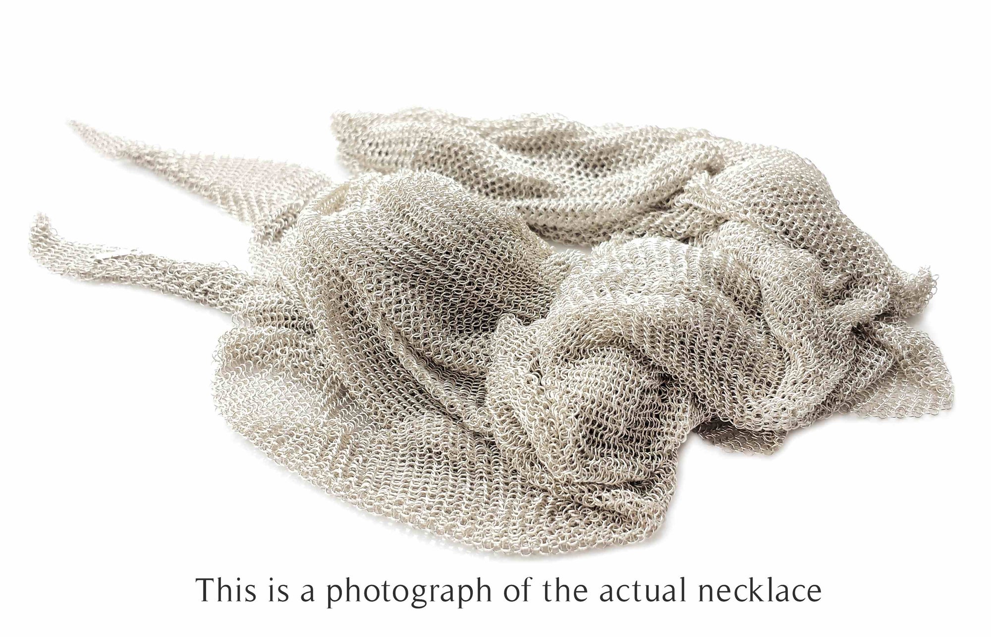Tiffany & Co Elsa Peretti Large Silver Mesh Scarf Necklace