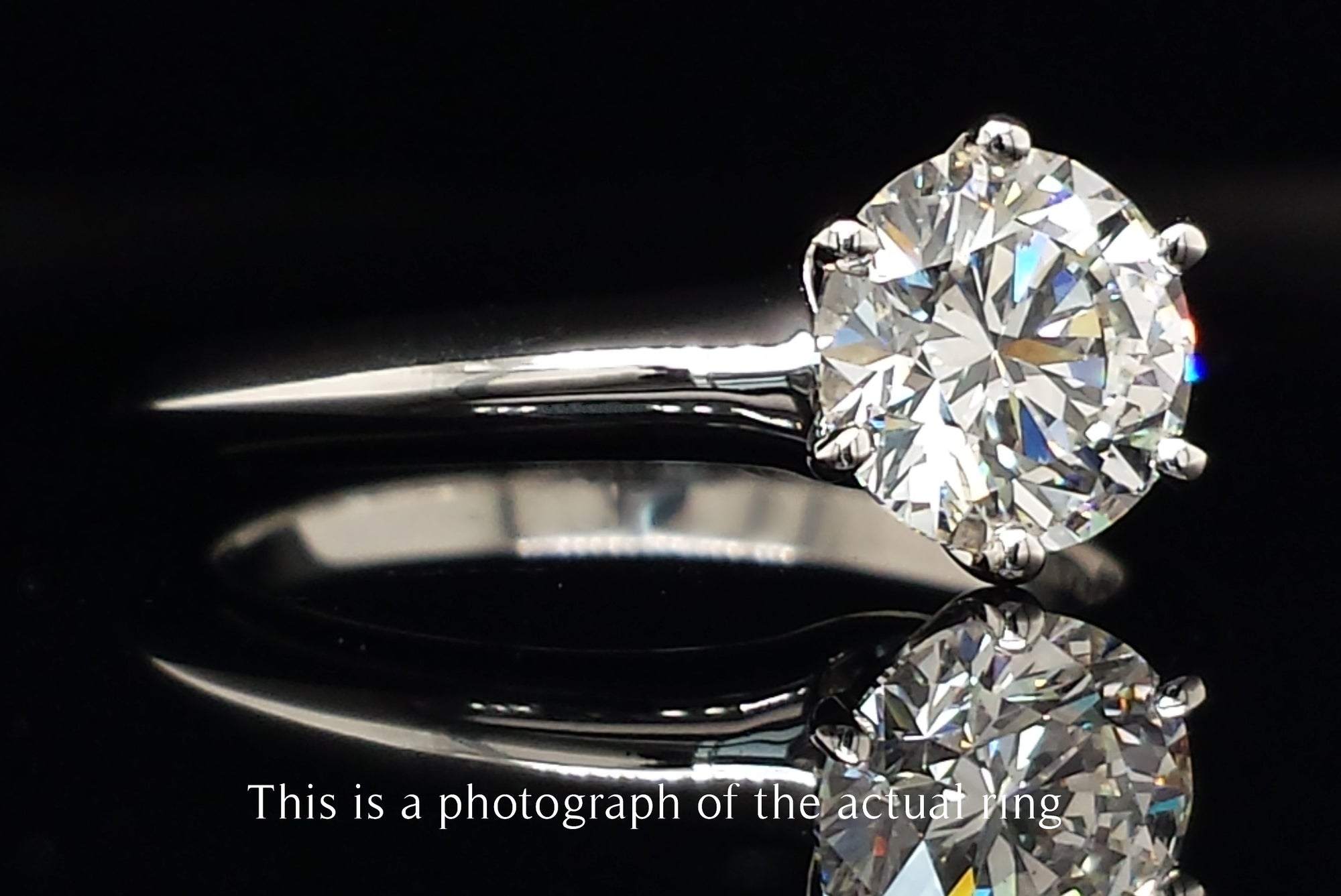 Tiffany & Co. 1.15ct H/SI1 Round Brilliant Diamond Engagement Ring