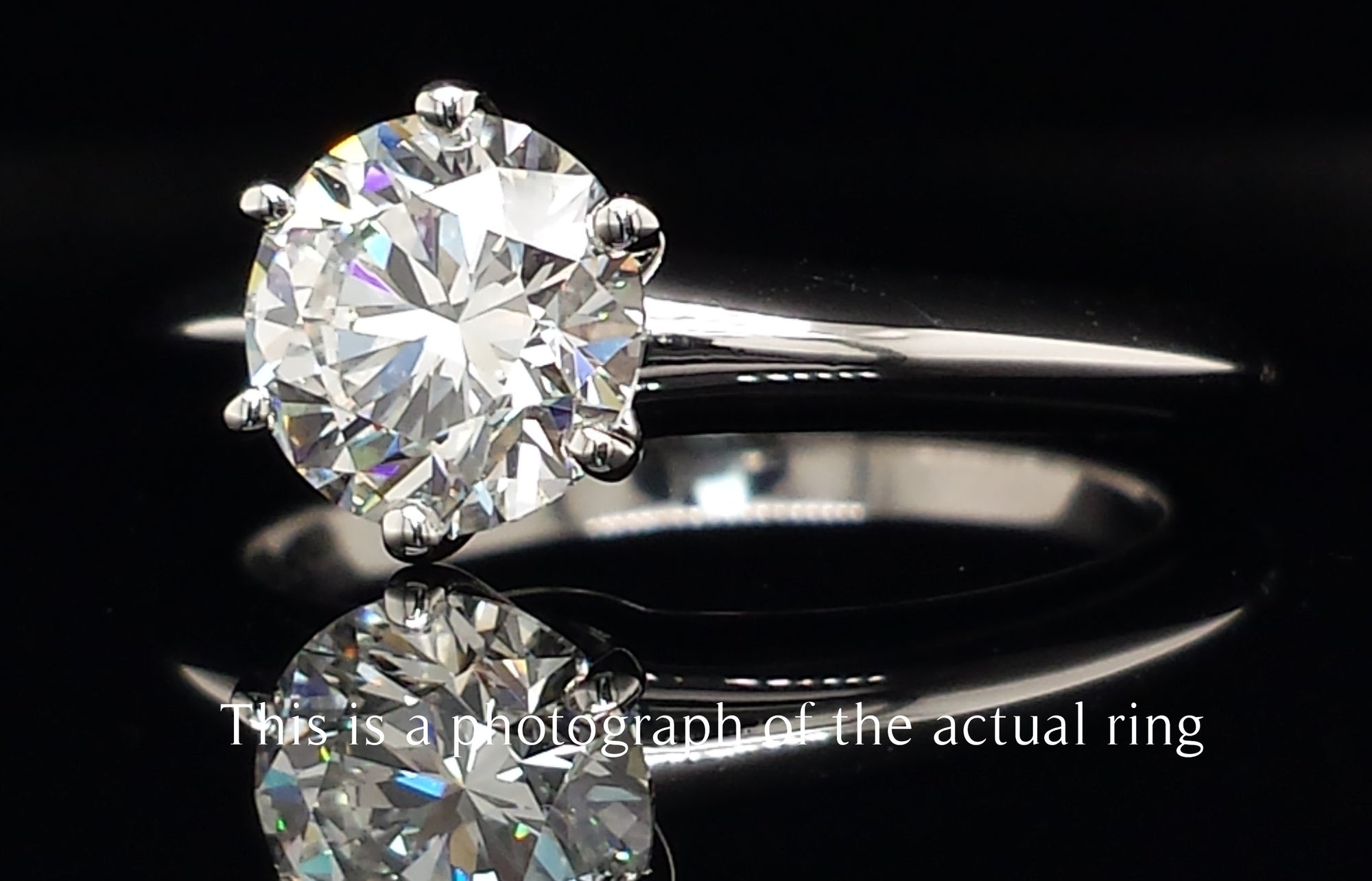 Tiffany & Co. 1.15ct H/SI1 Round Brilliant Diamond Engagement Ring