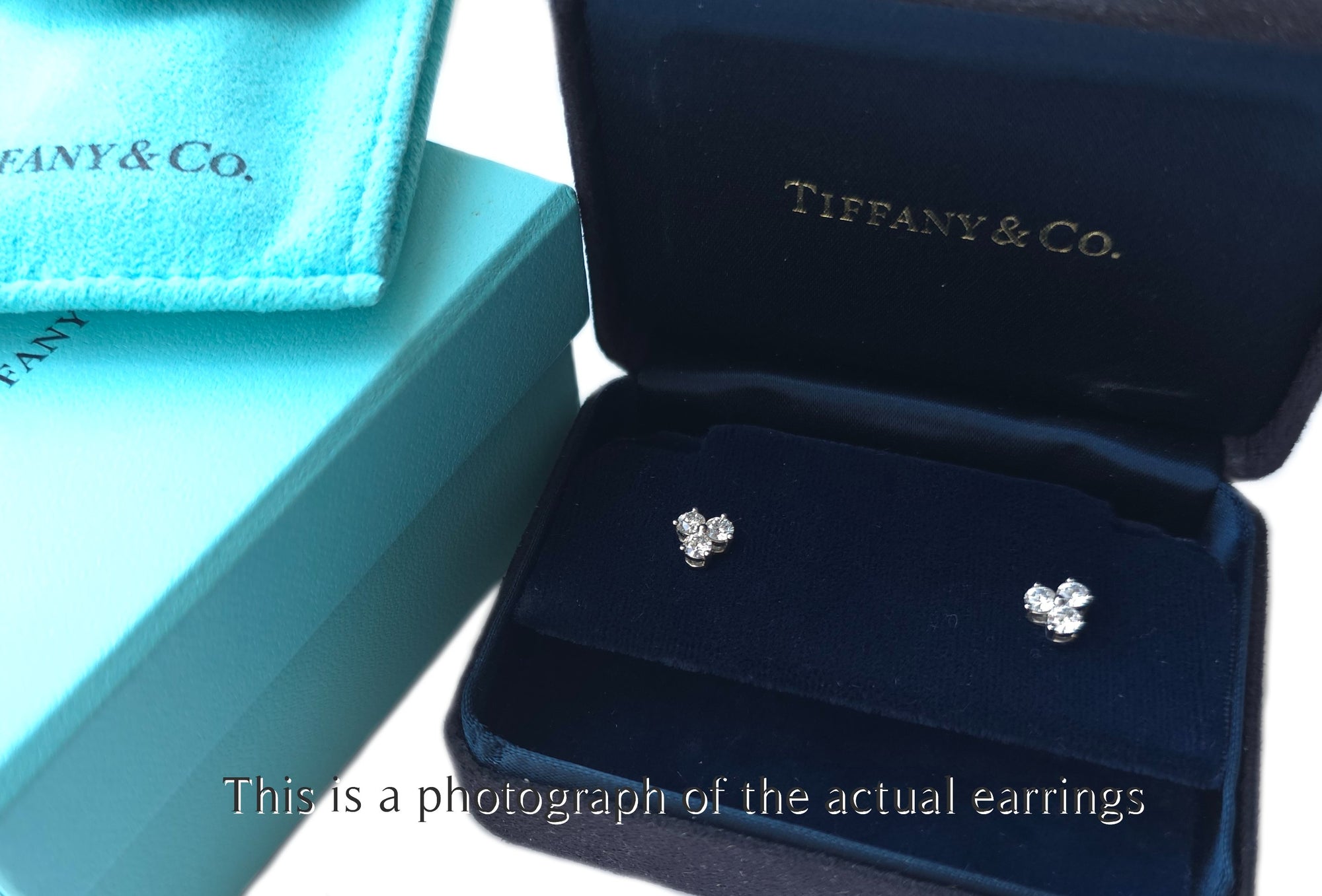 Tiffany & Co Aria 0.60ct Diamond Platinum Earrings