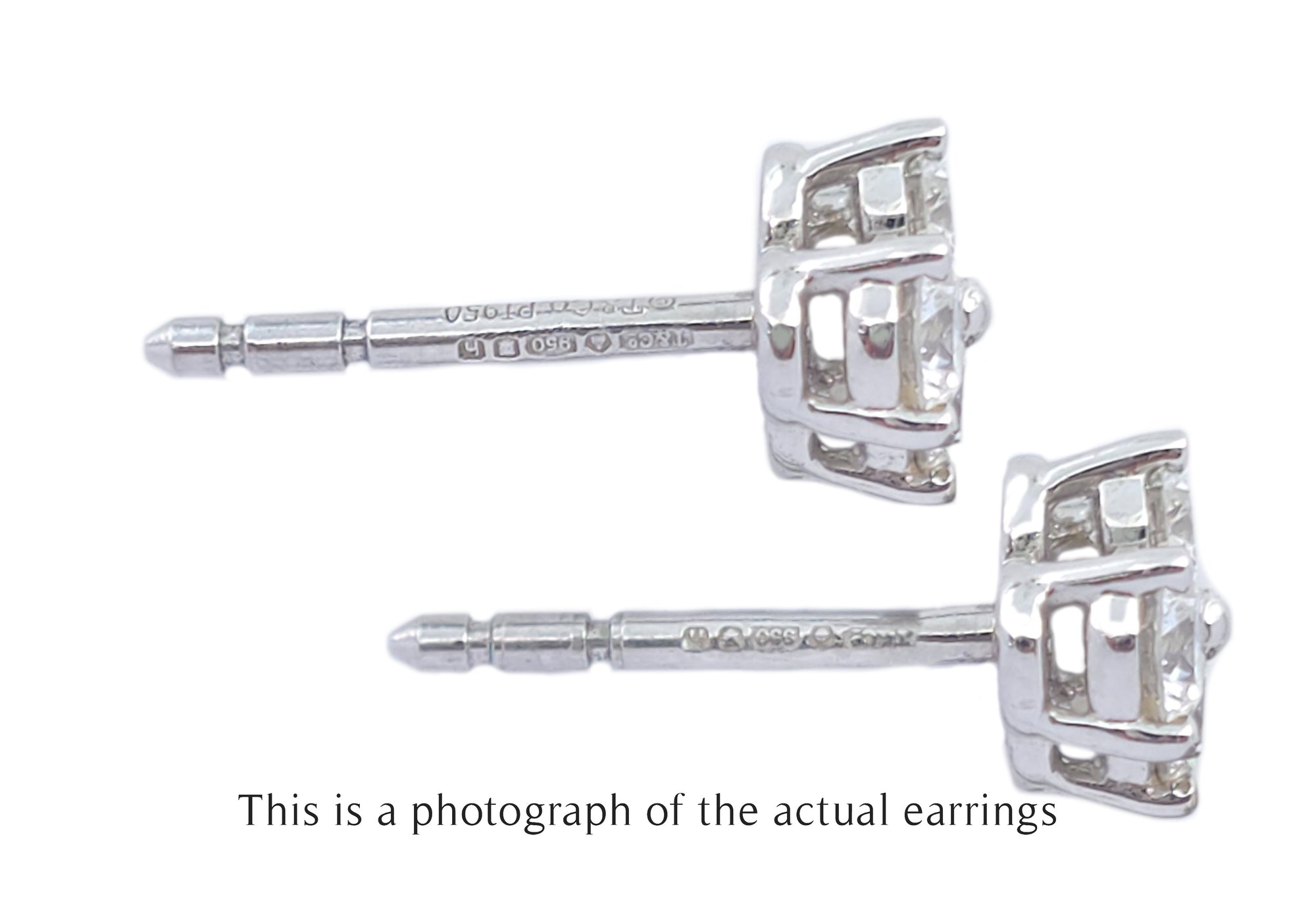 Tiffany & Co Aria 0.60ct Diamond Platinum Earrings