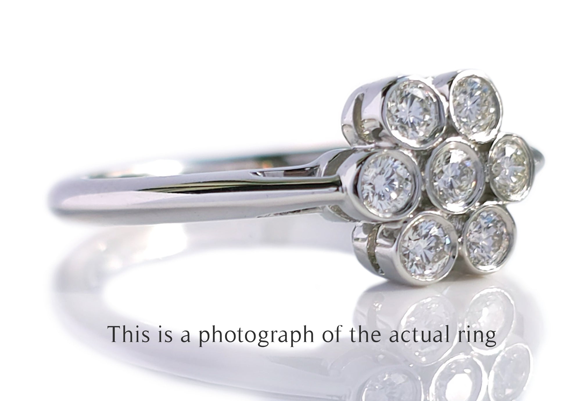 Tiffany & Co Vintage Flower Diamond Engagement Ring