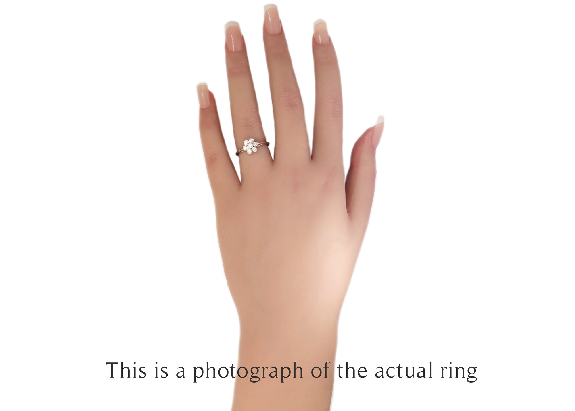 Tiffany & Co Vintage Flower Diamond Engagement Ring