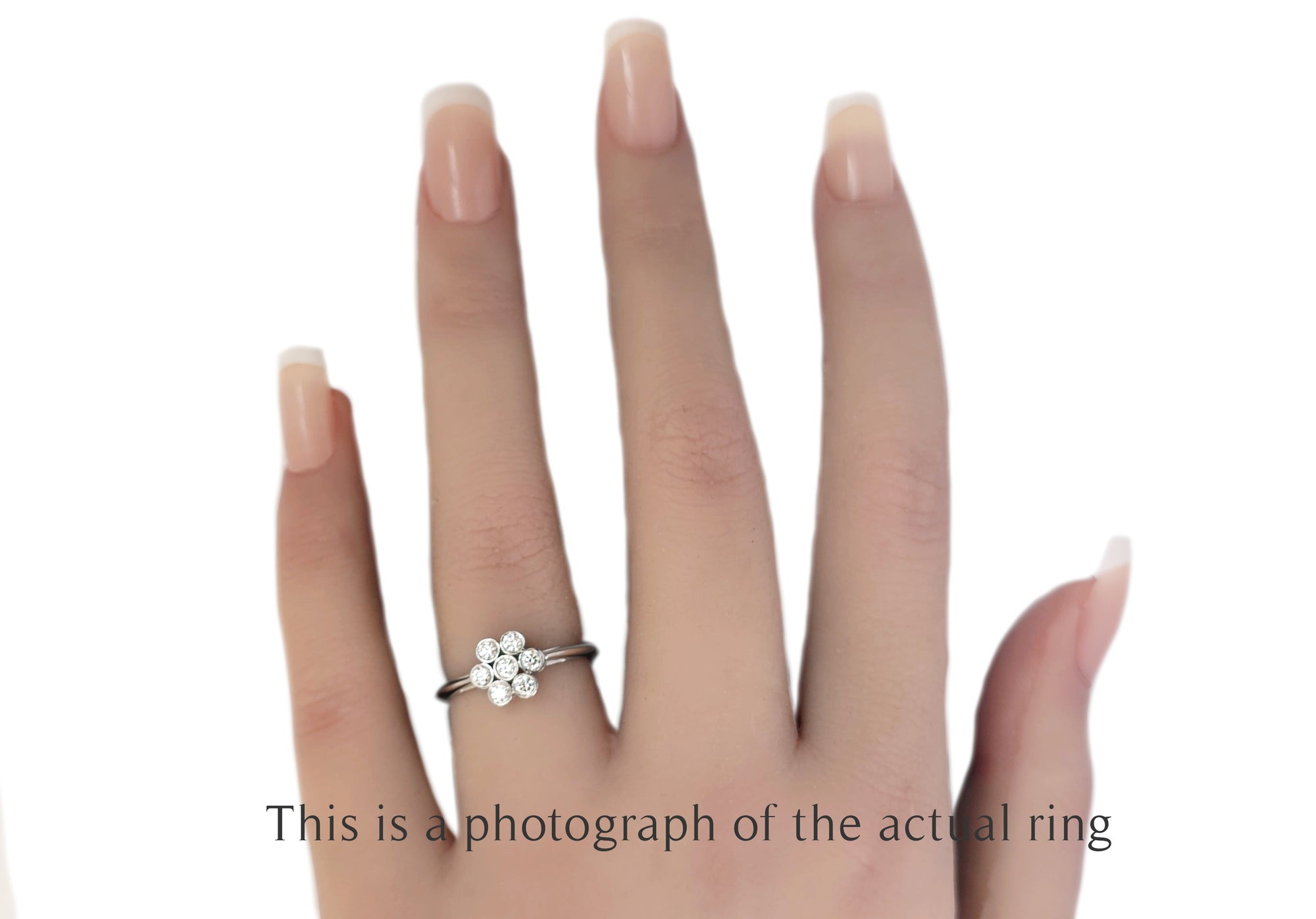 Tiffany & Co Vintage Flower Diamond Engagement Ring