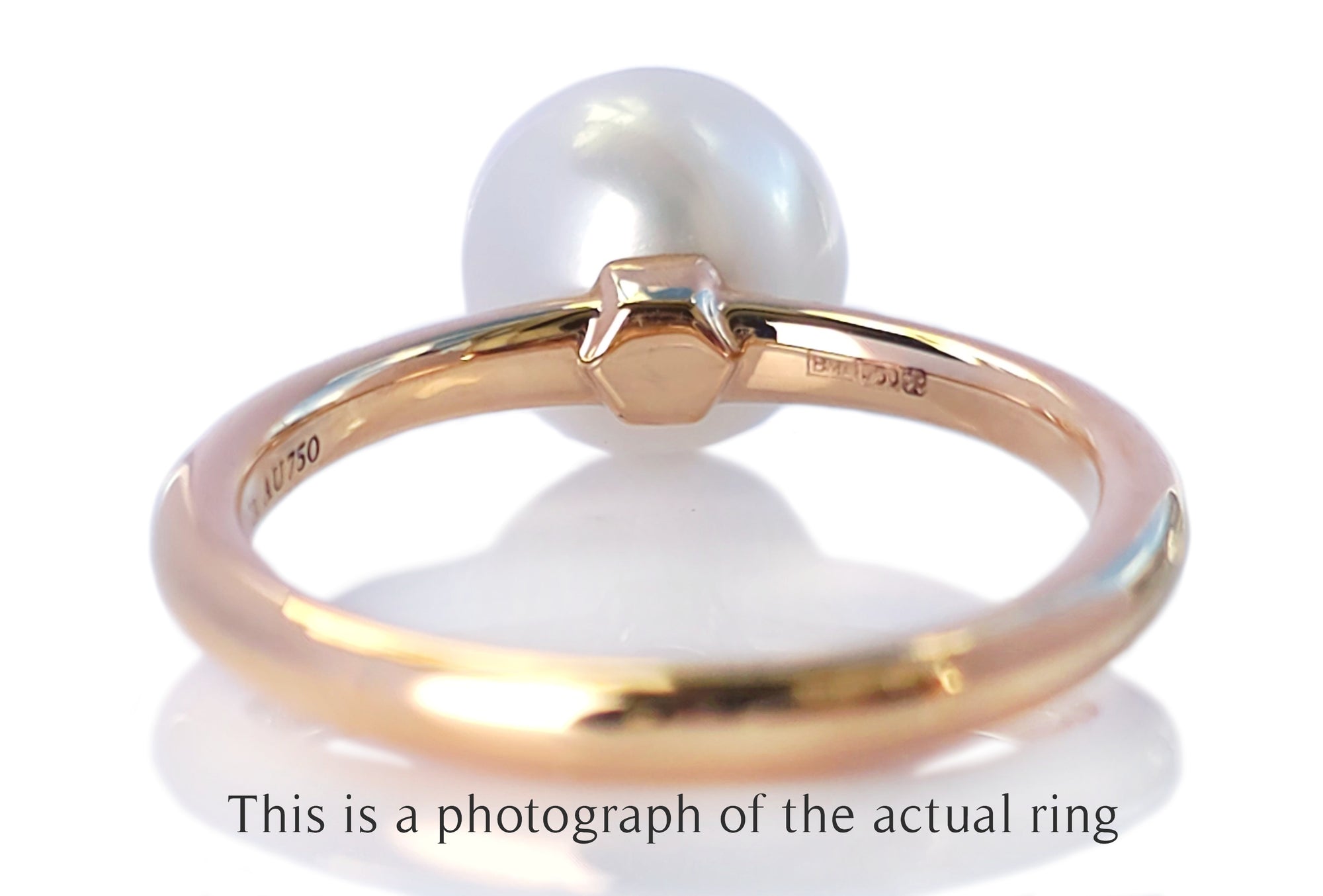 Tiffany & Co Pearl 18k Rose Gold Ring