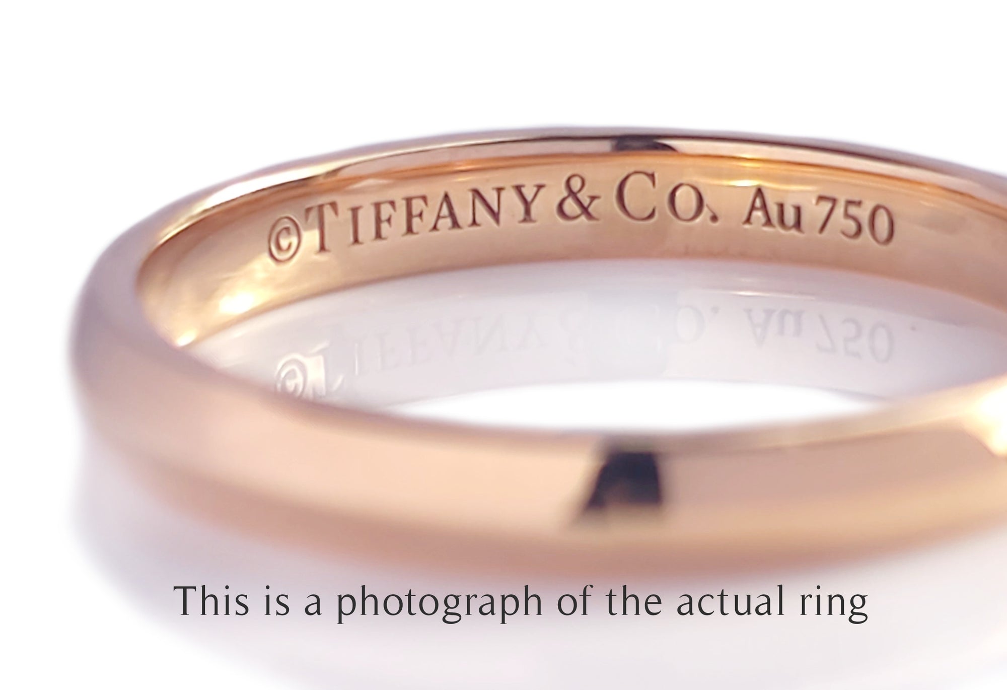 Tiffany & Co 18k Rose Gold Harmony Wedding Band
