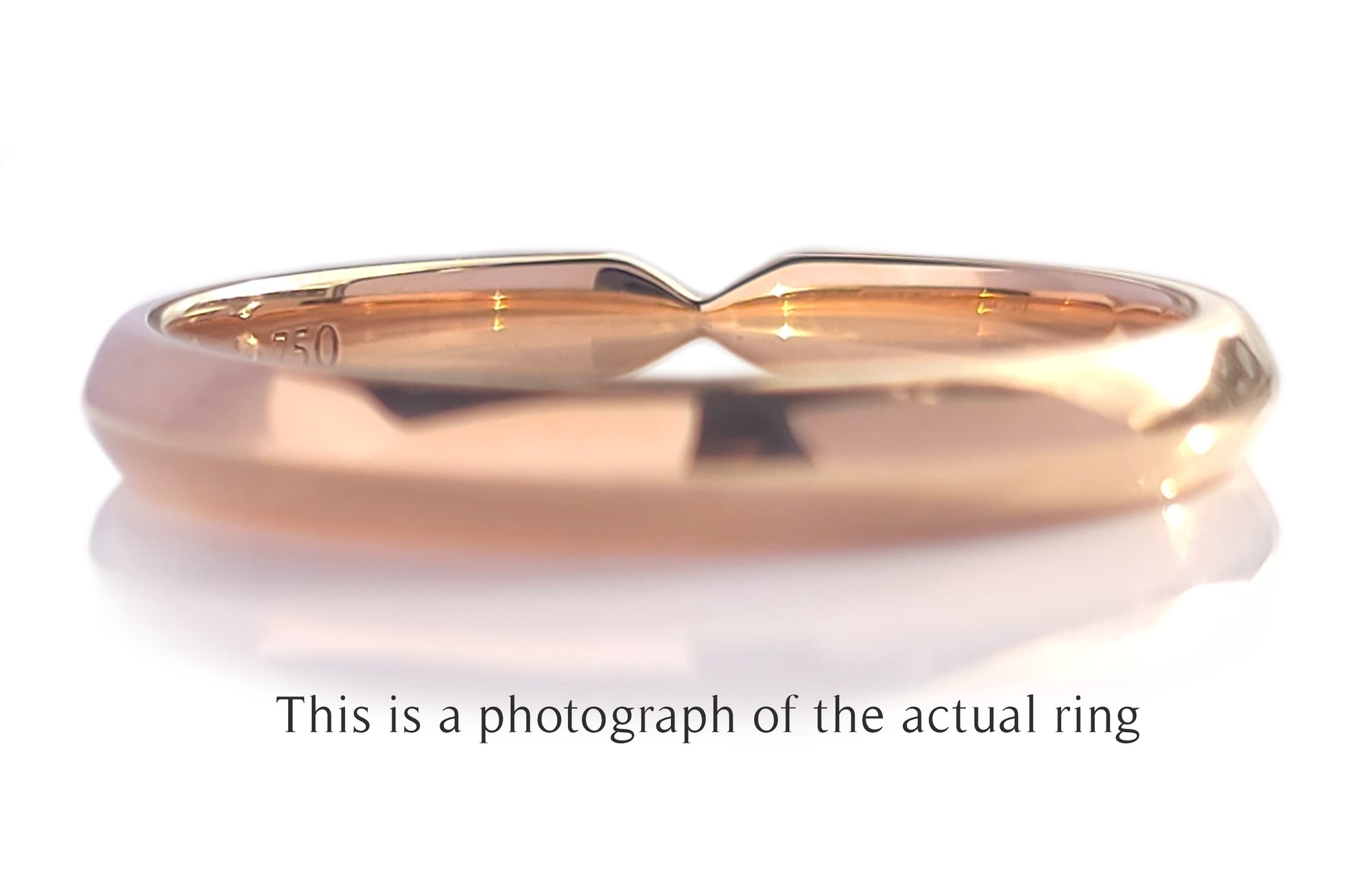 Tiffany & Co 18k Rose Gold Harmony Wedding Band