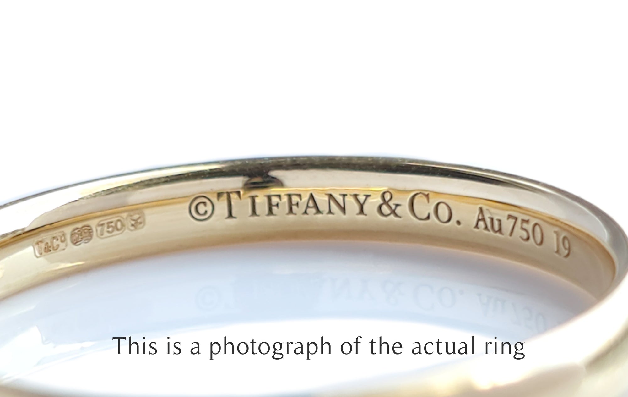 Tiffany & Co 2.5mm Forever 18k Gold Wedding Band Ring