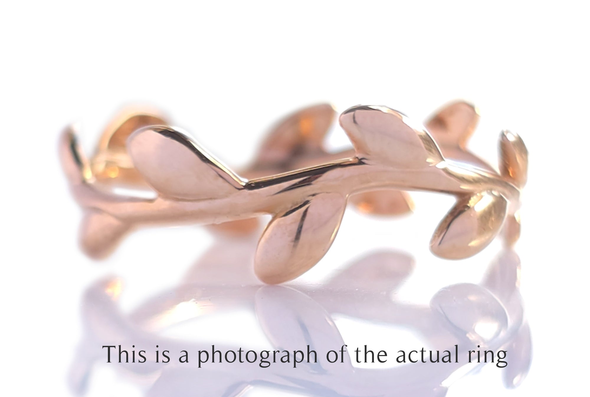 Tiffany & Co 18k Rose Gold Olive Leaf Ring