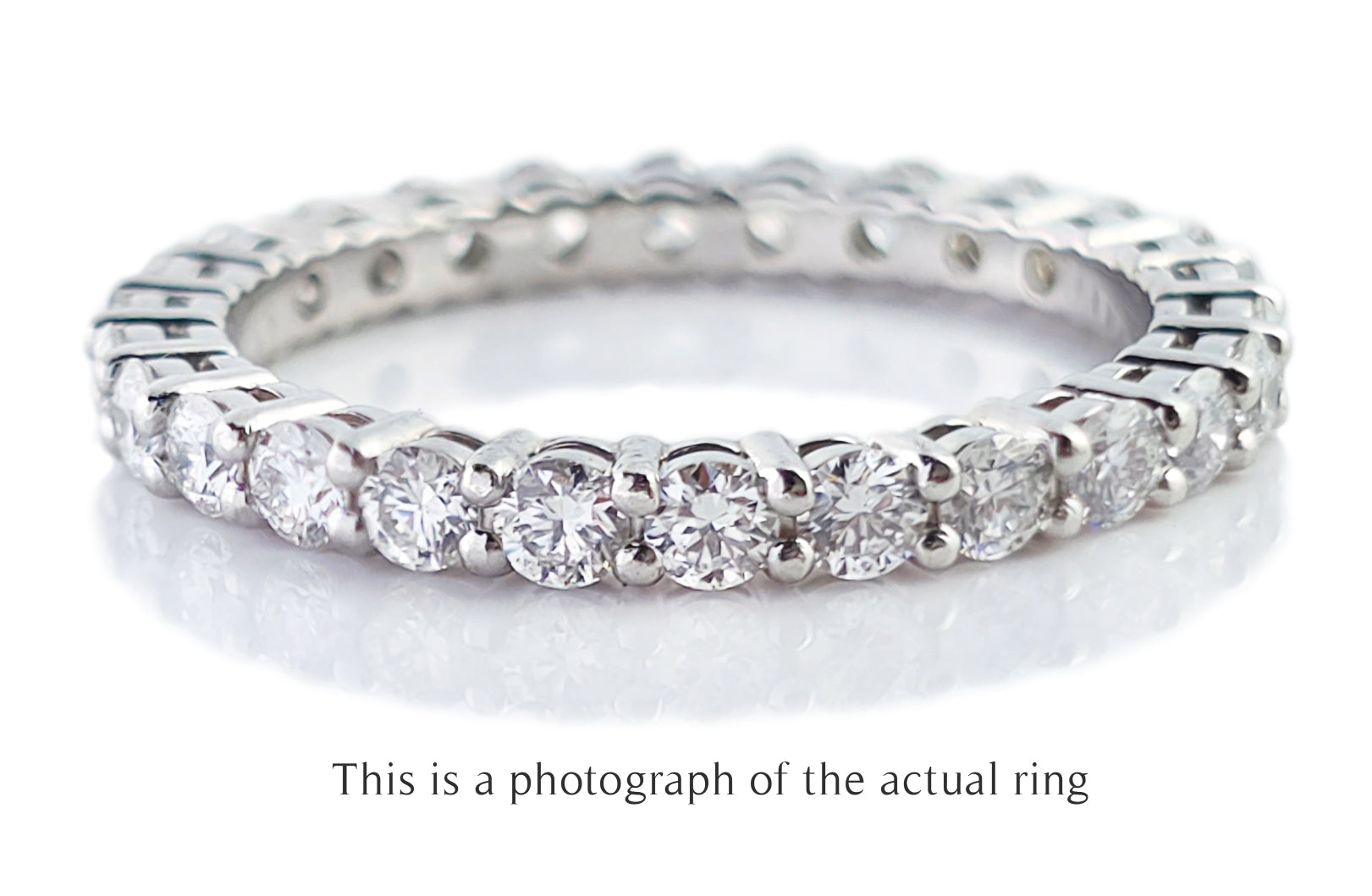 Tiffany & Co 2.2mm Full Circle Forever Diamond Wedding Band Ring