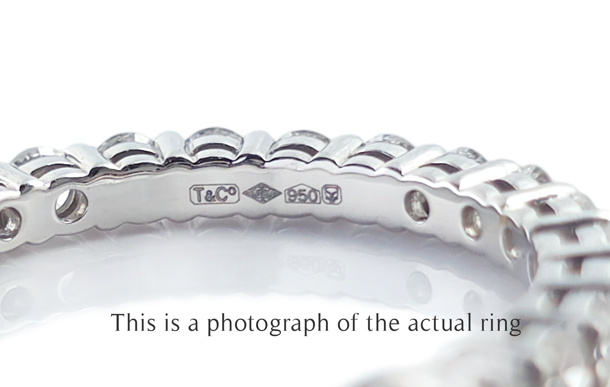 Tiffany & Co 2.2mm Full Circle Forever Diamond Wedding Band Ring