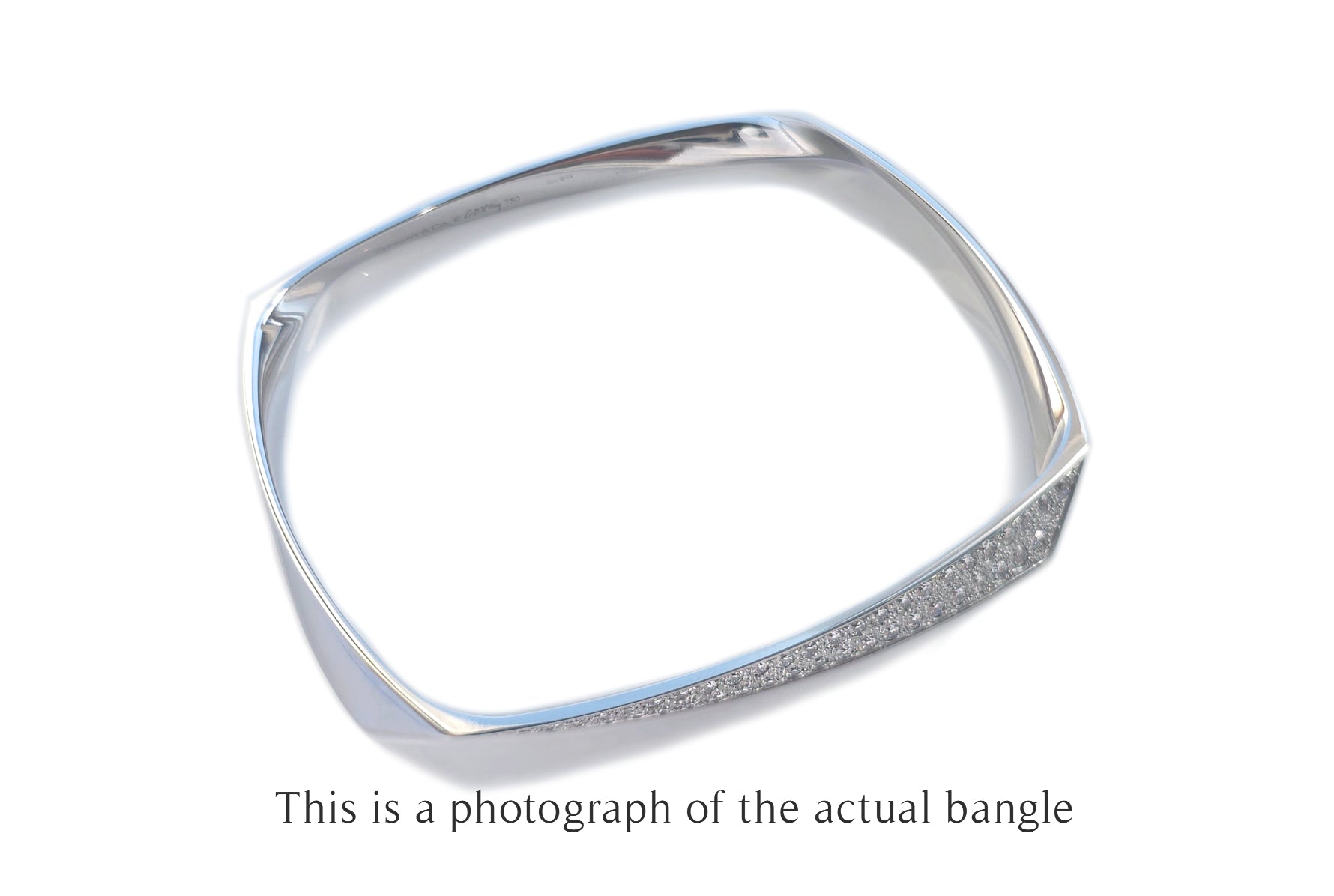 Tiffany & Co Frank Gehry Diamond Torque Bracelet
