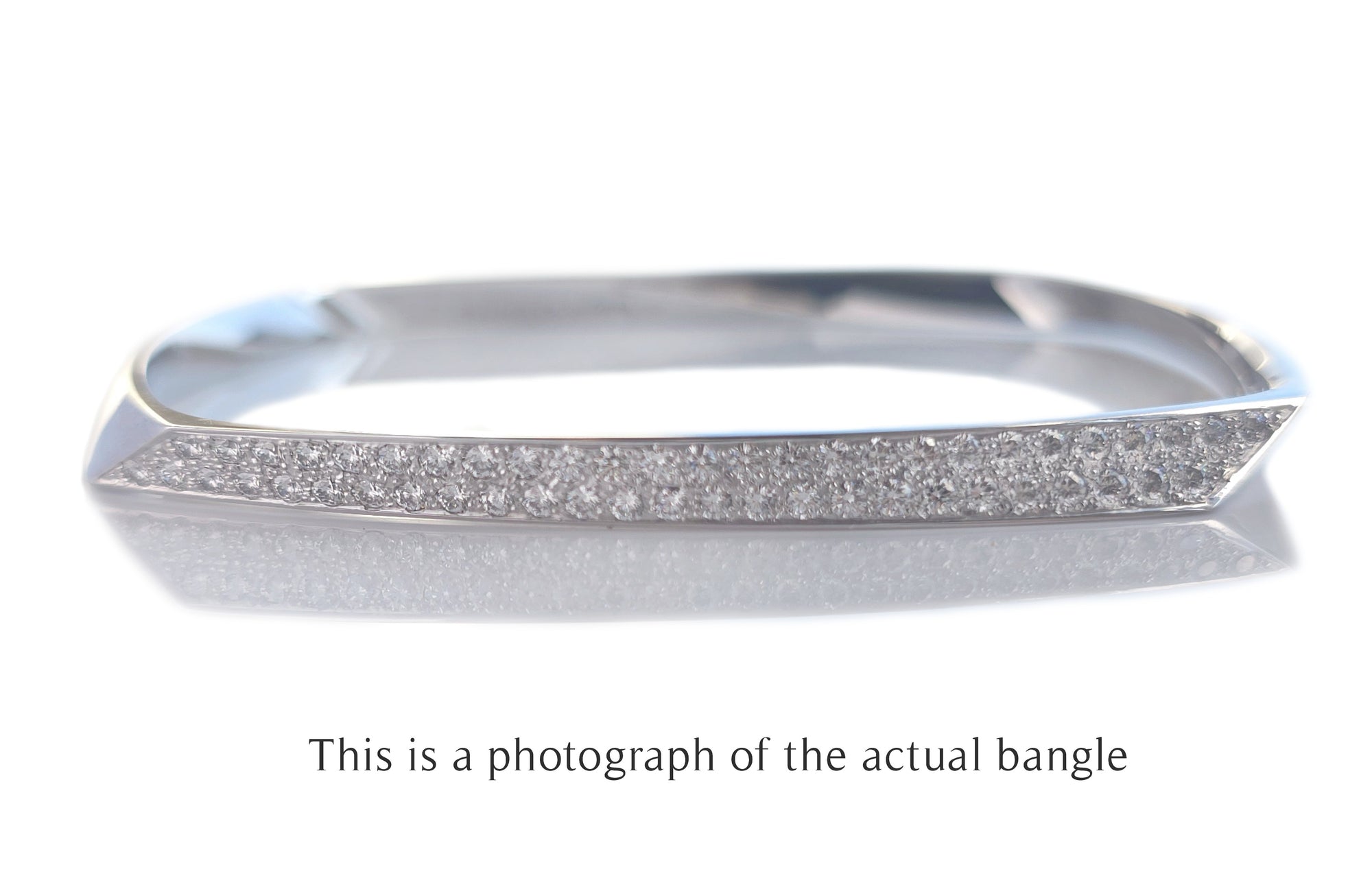 Tiffany & Co Frank Gehry Diamond Torque Bracelet