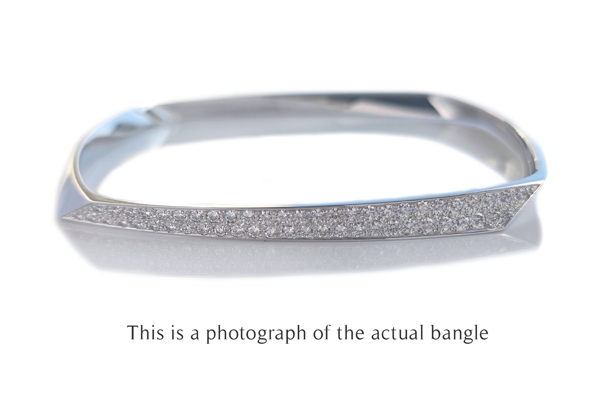 Tiffany & Co Frank Gehry Diamond Torque Bracelet