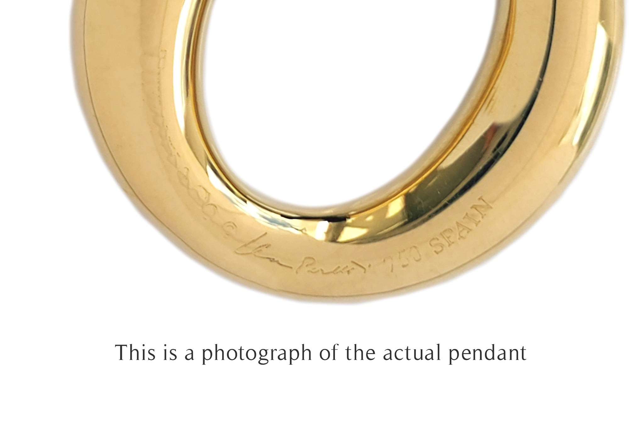 Tiffany & Co Sevillana Elsa Peretti Pendant 18k Yellow Gold