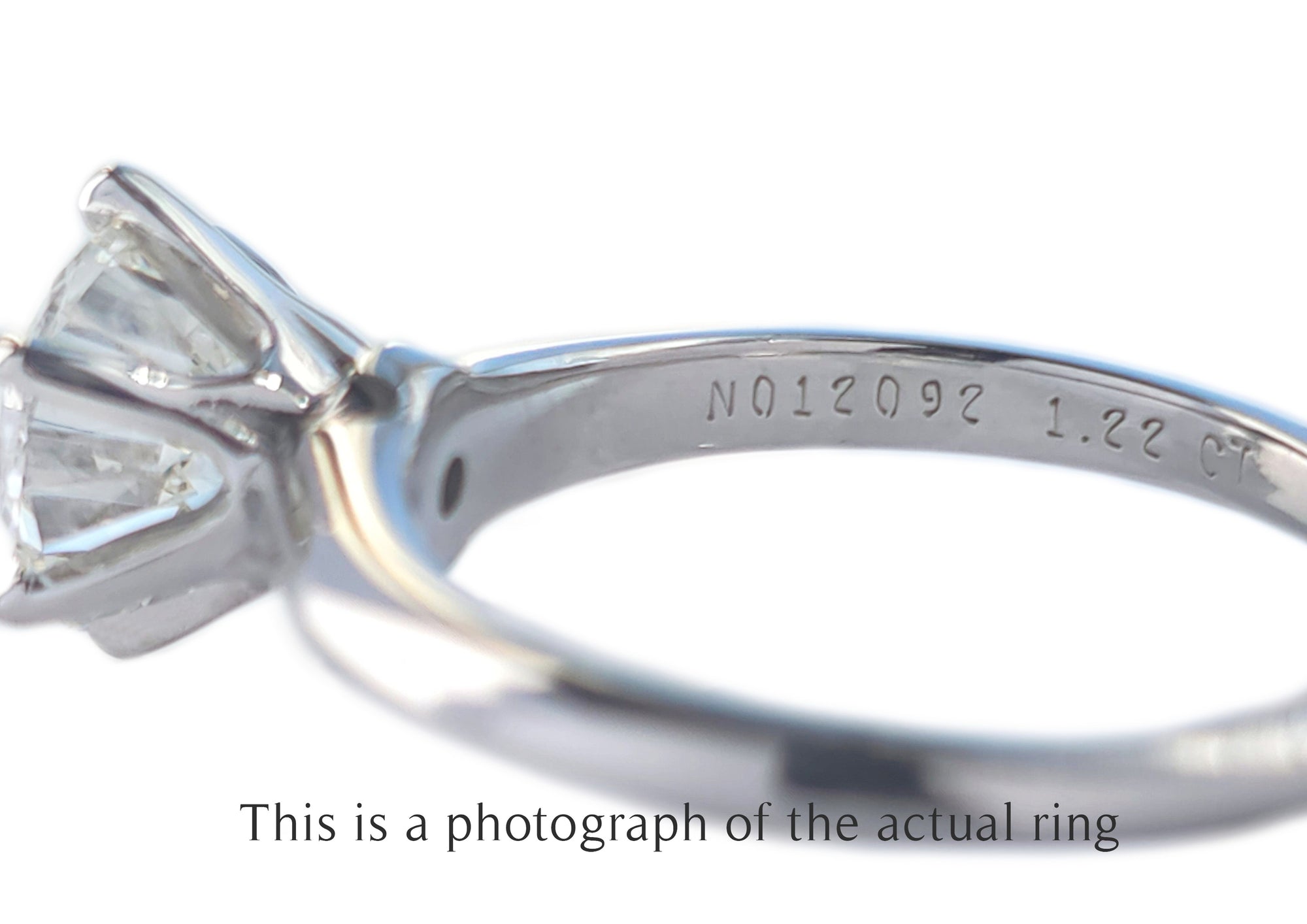 Tiffany & Co 1.22ct I/VS1 Round Brilliant Diamond Engagement Ring