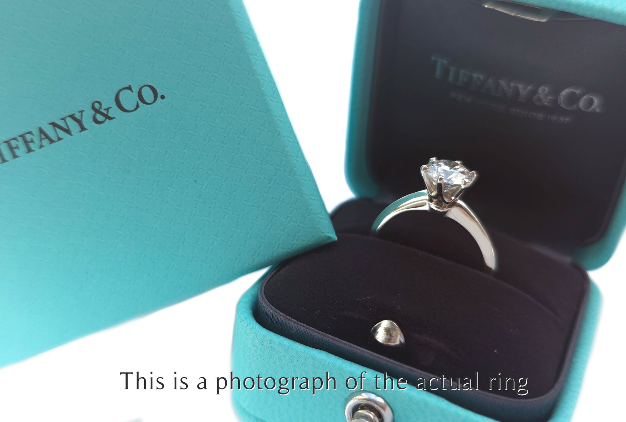 Tiffany & Co 1.21ct F/VS2 Round Brilliant Cut Diamond Engagement Ring