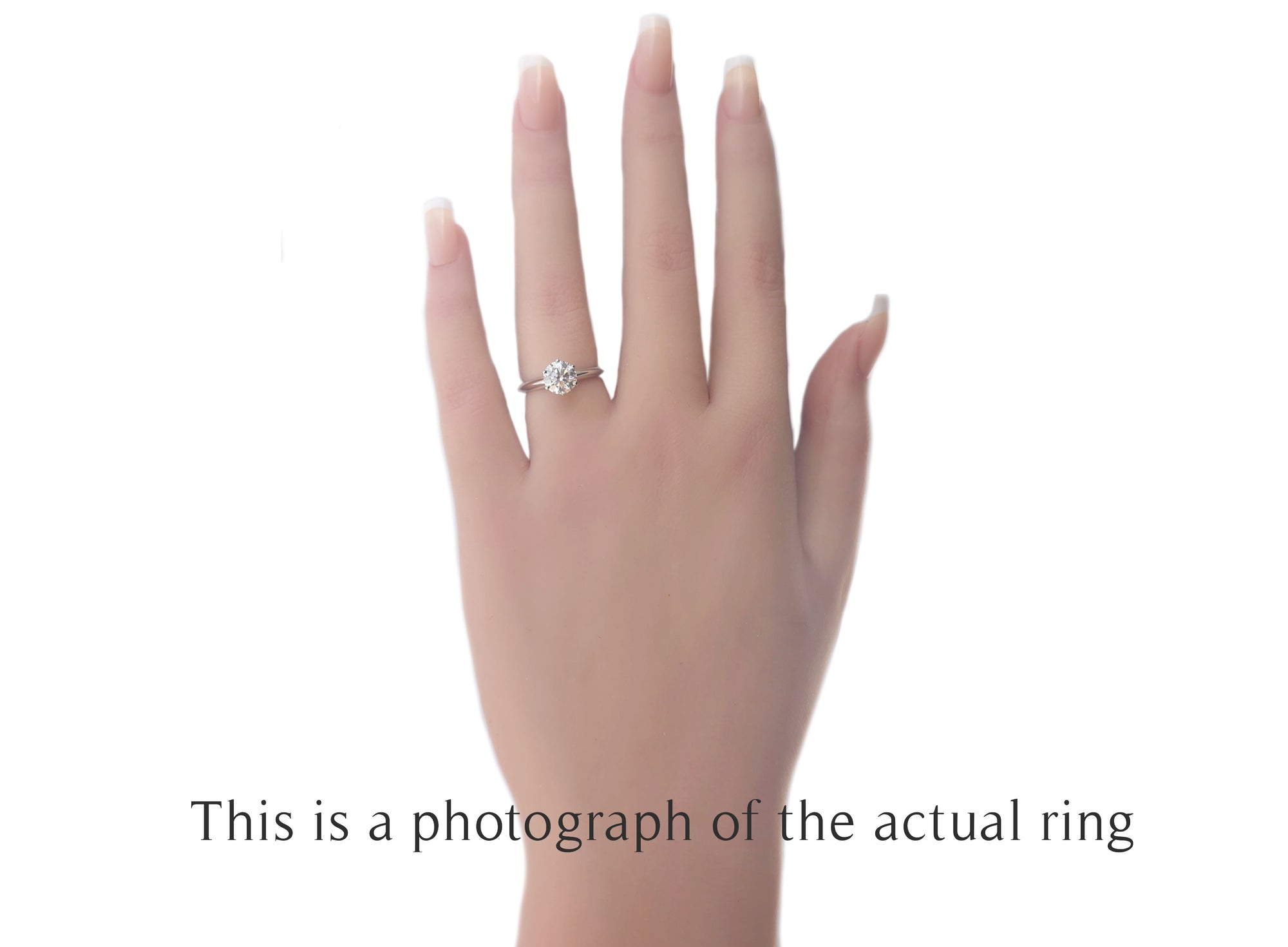 Tiffany & Co 1.21ct F/VS2 Round Brilliant Cut Diamond Engagement Ring