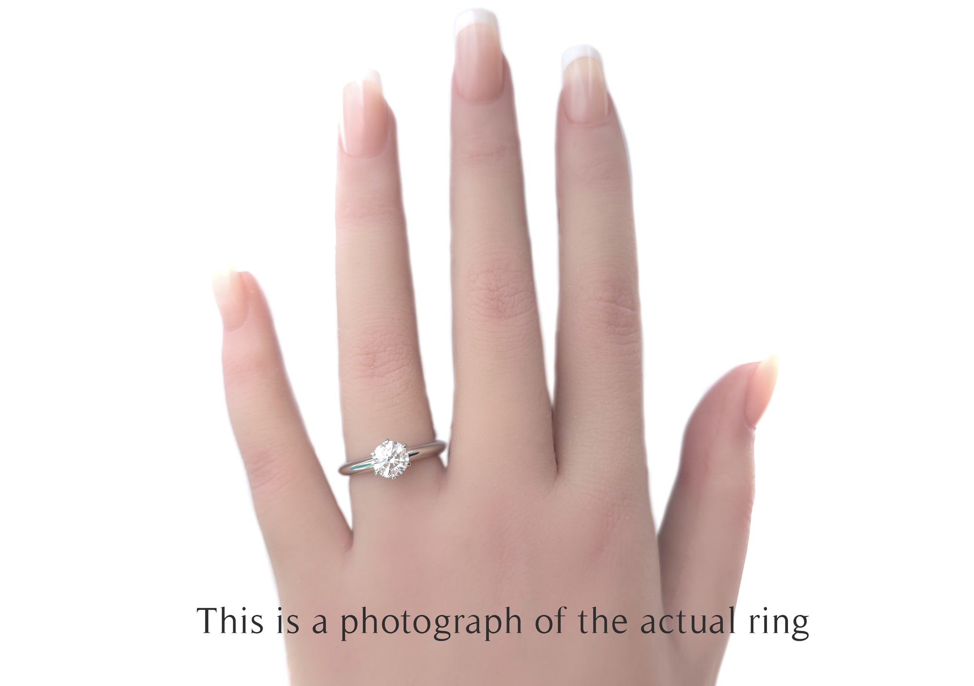 Tiffany & Co 0.93ct F/VS1 Round Brilliant Cut Diamond Engagement Ring