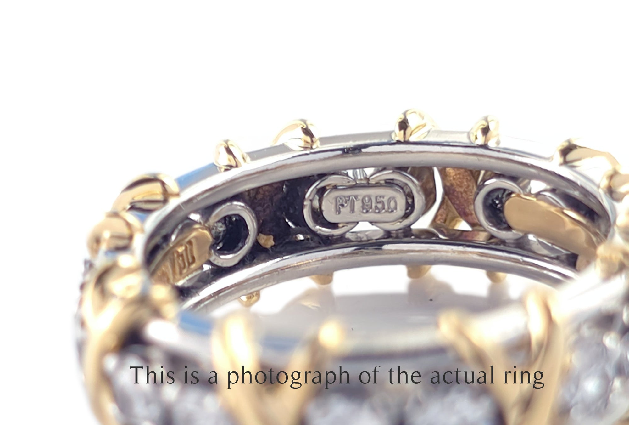 Tiffany & Co 16 Stone Schlumberger Diamond Ring