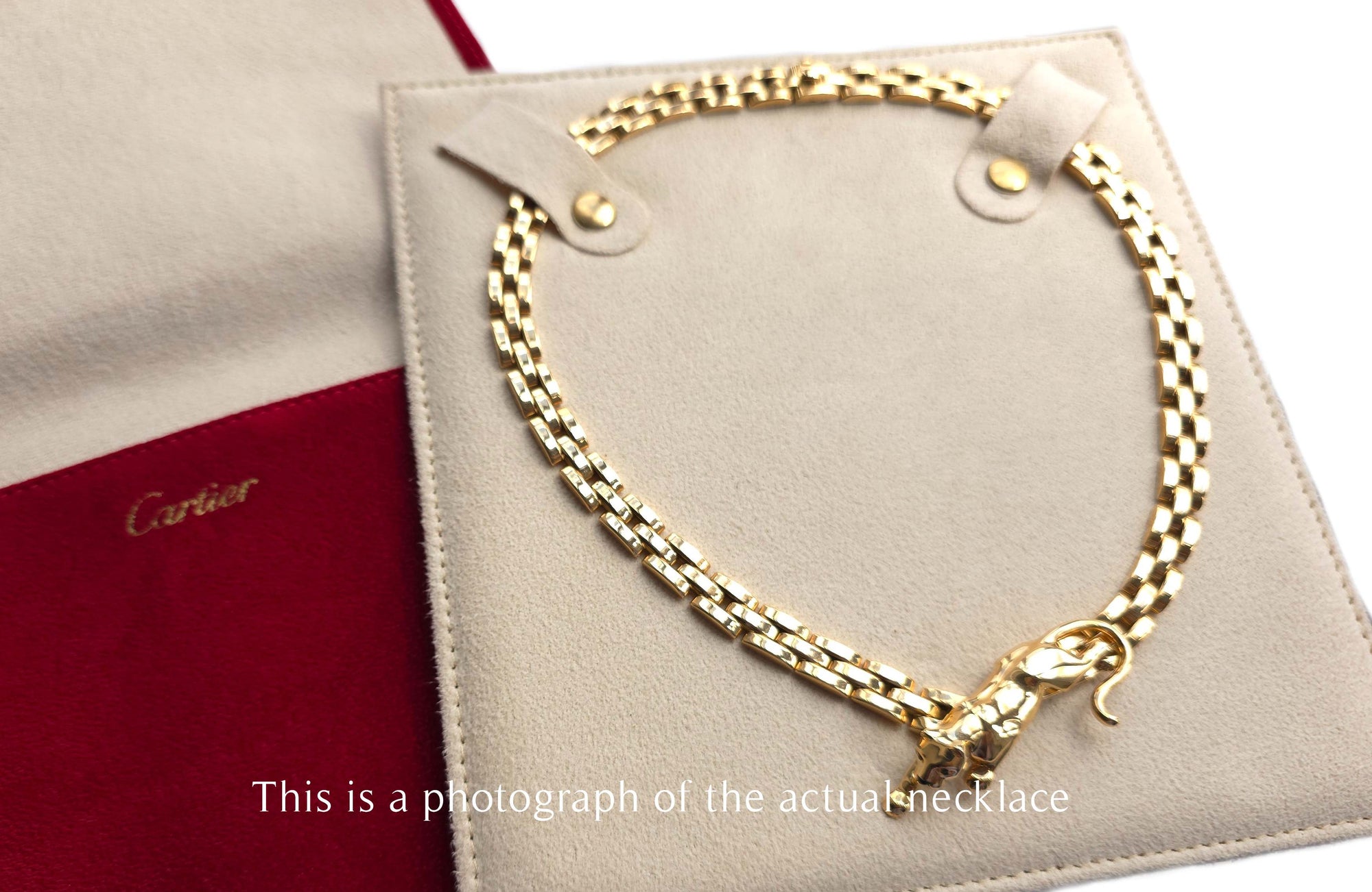 Cartier Maillon Walking Panthere Pendant Necklace