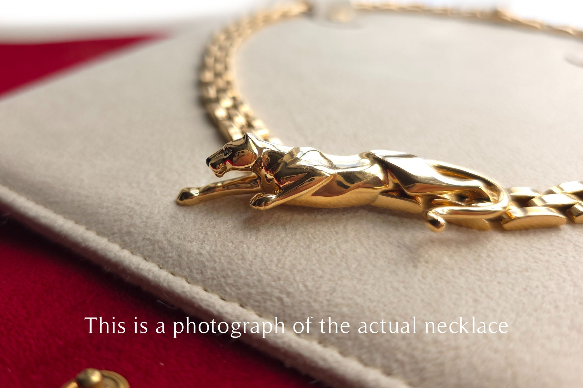 Cartier Maillon Walking Panthere Pendant Necklace