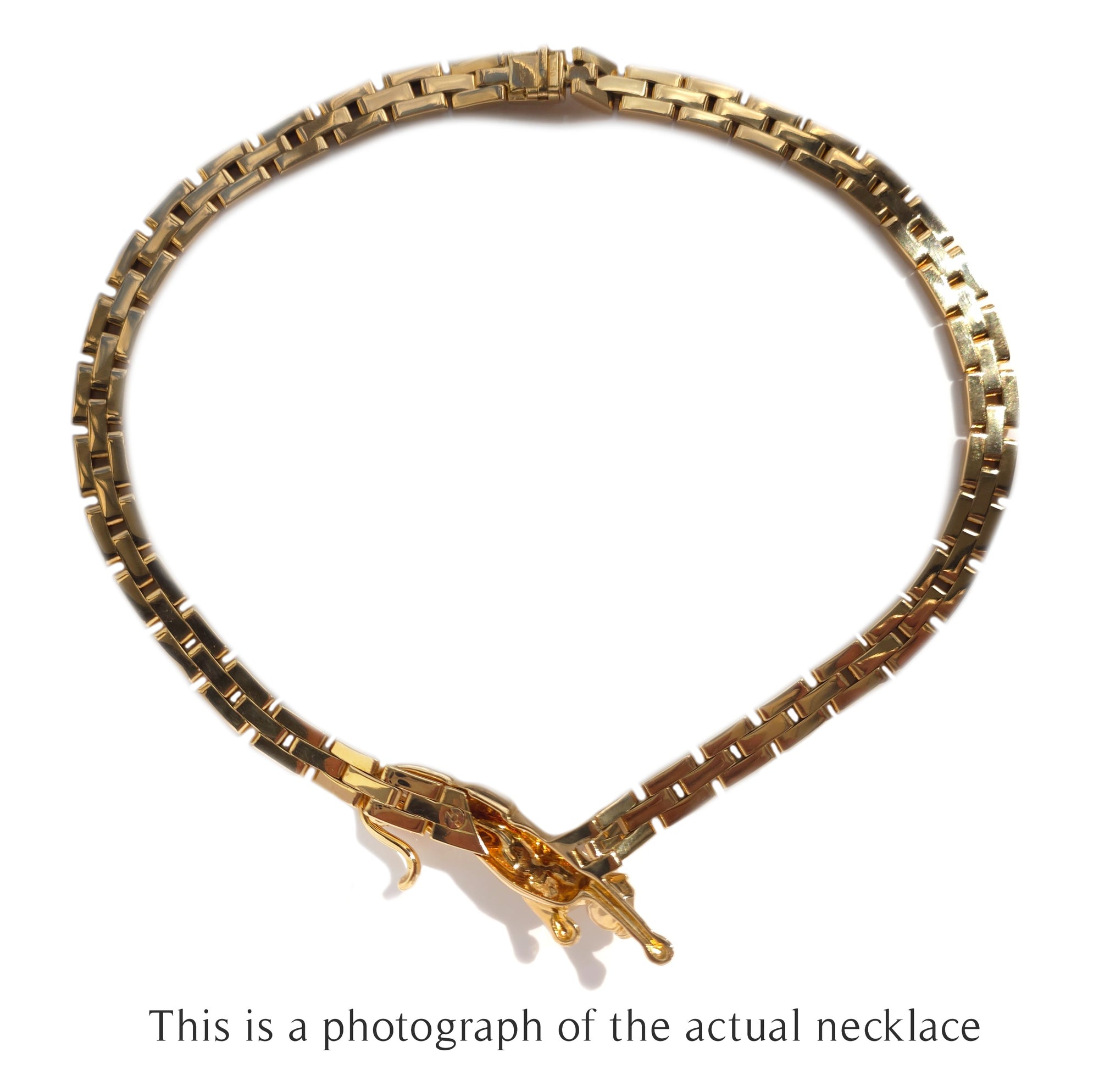 Cartier Maillon Walking Panthere Pendant Necklace