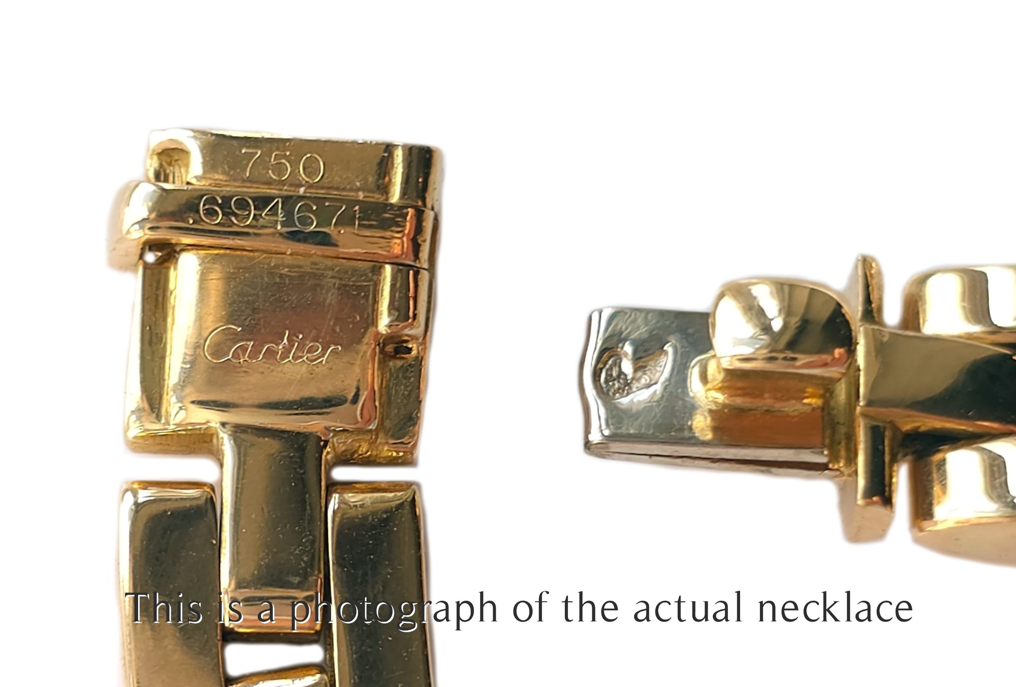 Cartier Maillon Walking Panthere Pendant Necklace