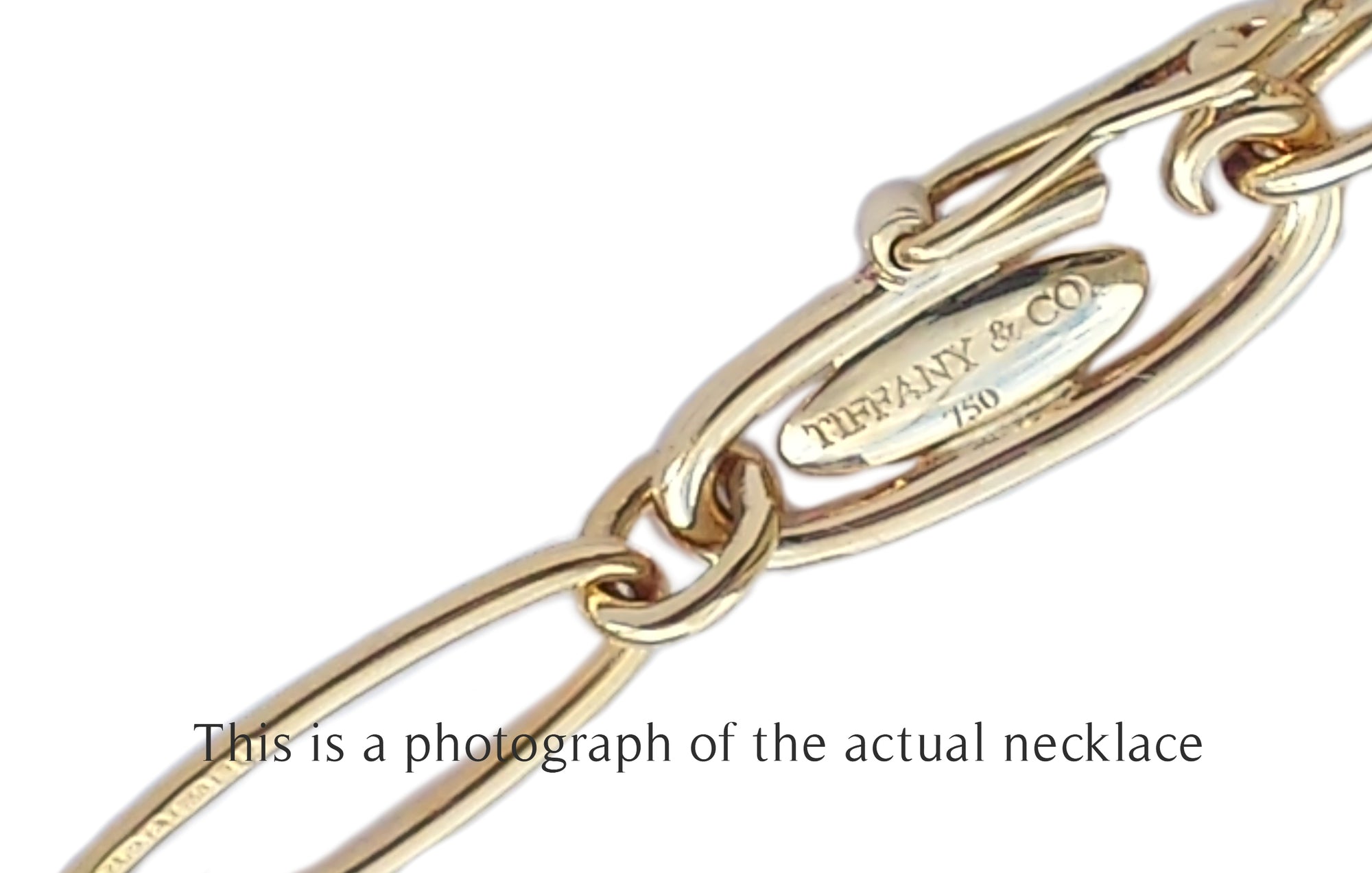 Tiffany & Co Elsa Peretti Disc Pedant Necklace  18k Yellow Gold