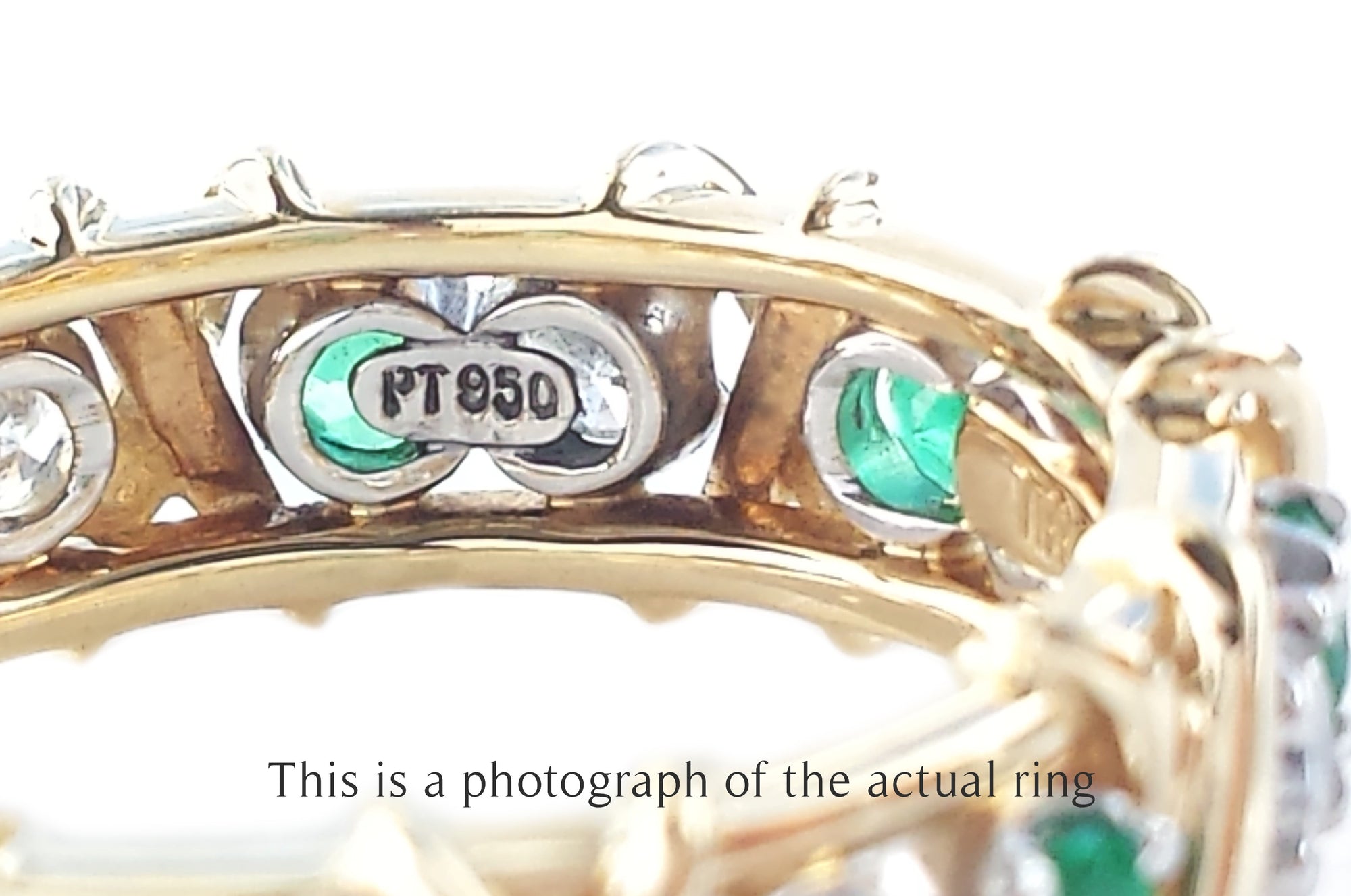 Tiffany & Co. Jean Schlumberger Emerald & Diamond 16-Stone Ring