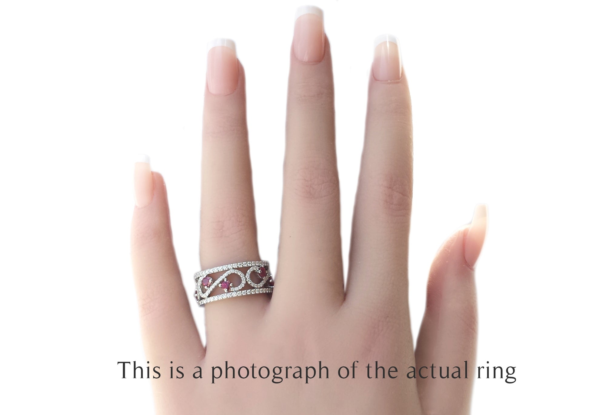 Tiffany & Co Ruby Diamond Enchant Platinum Ring