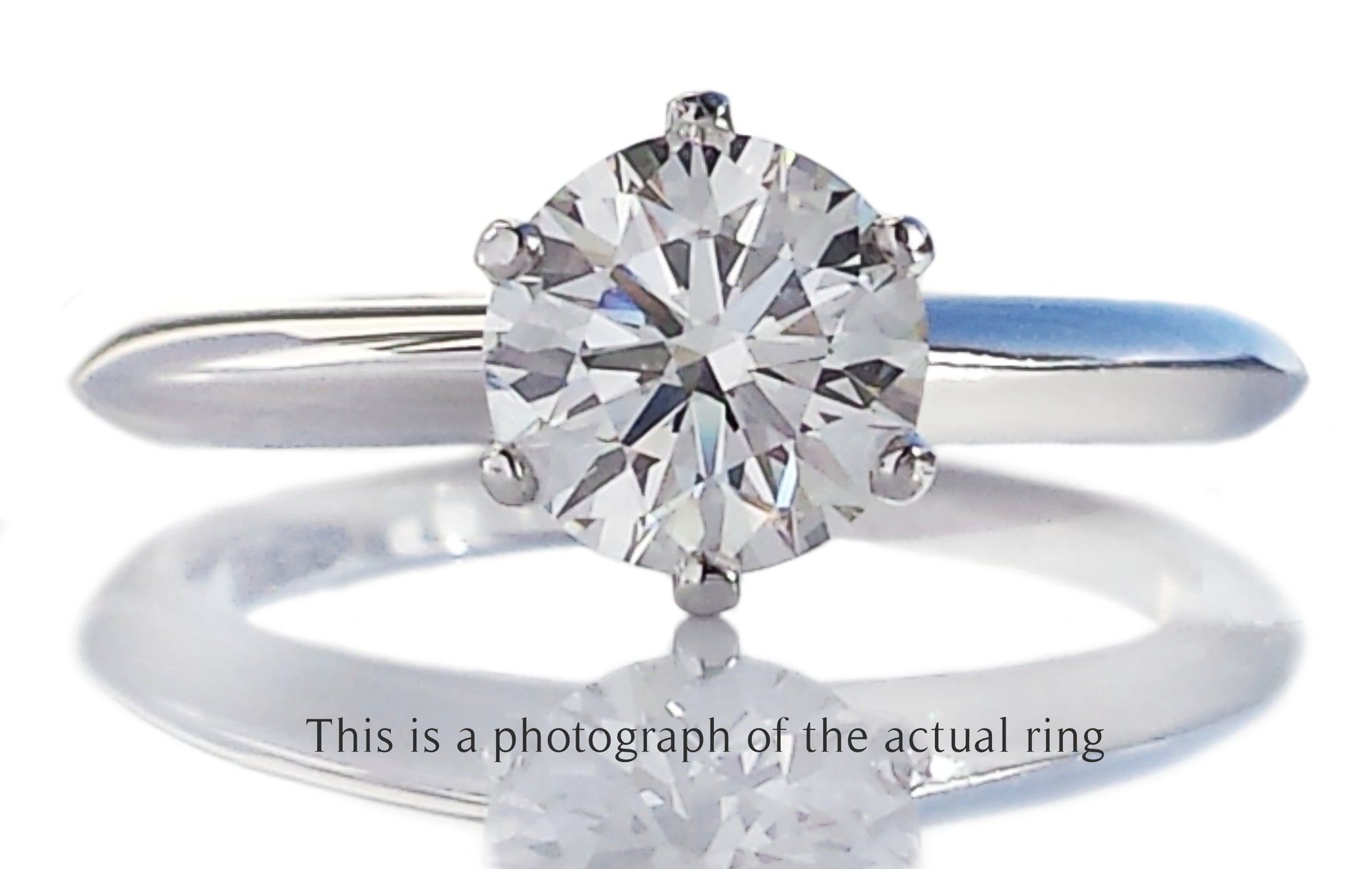 Tiffany & Co 1.01ct I/VS1 Round Brilliant Cut Diamond Engagement Ring
