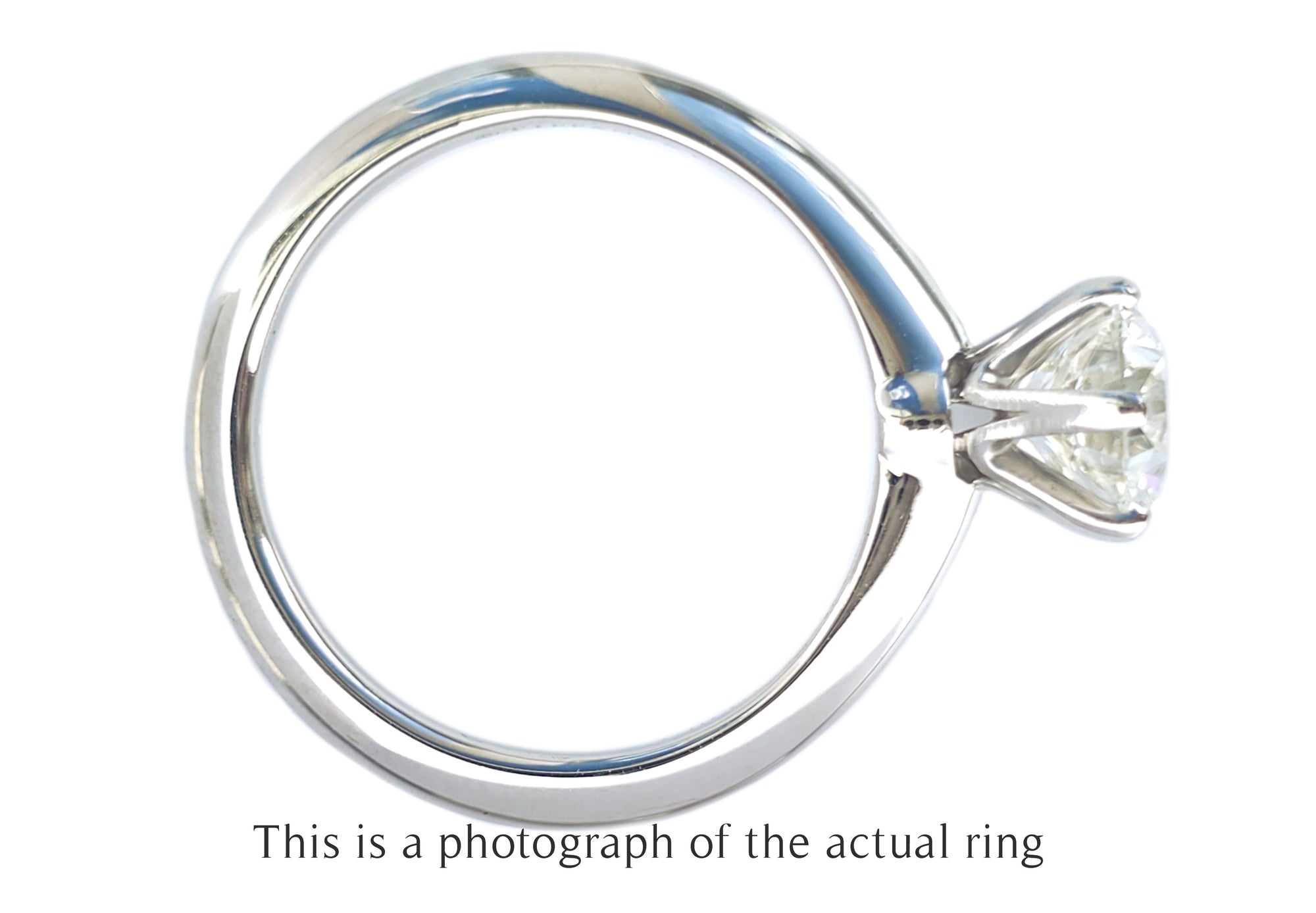 Tiffany & Co 1.01ct I/VS1 Round Brilliant Cut Diamond Engagement Ring