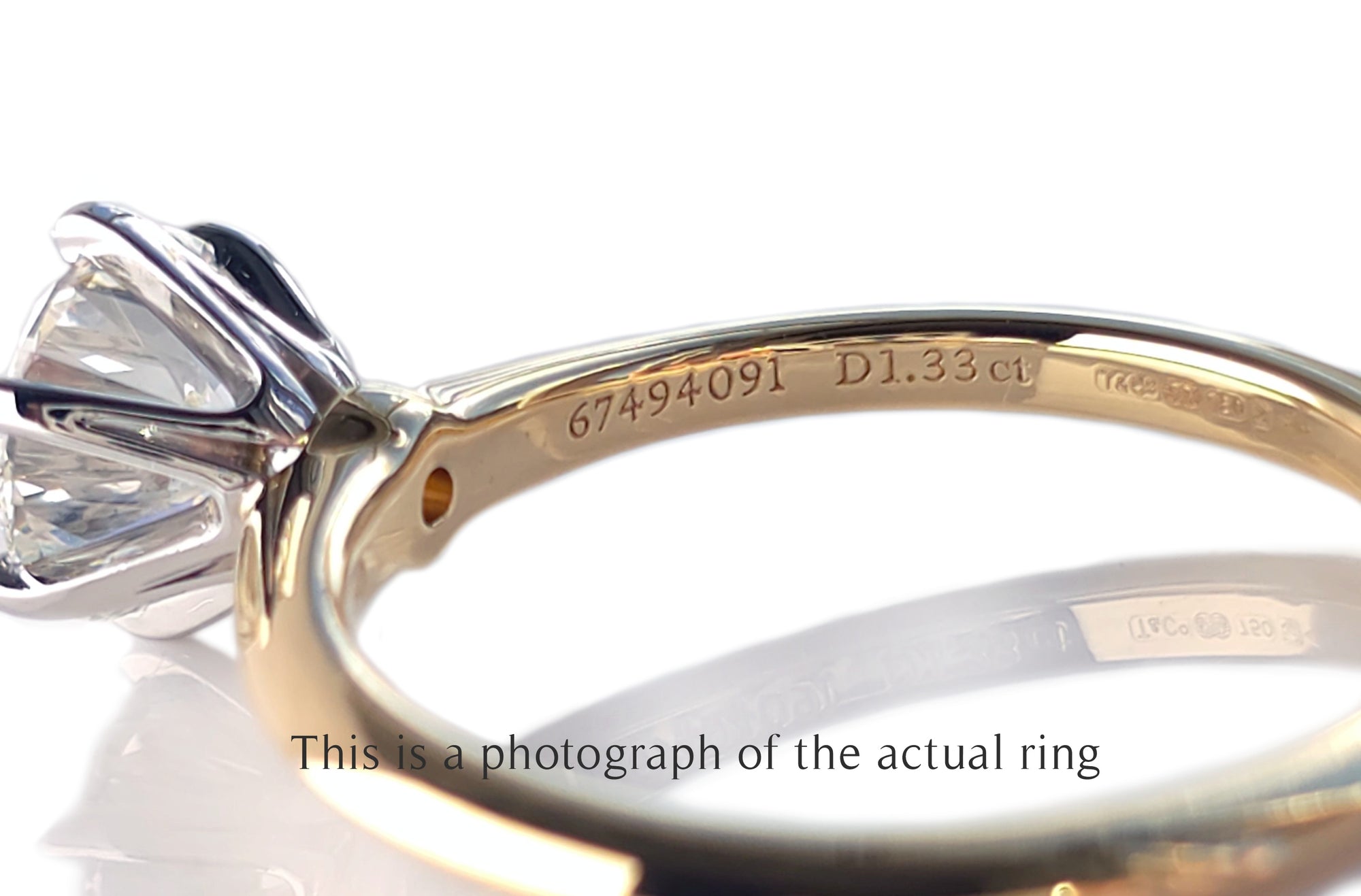 Tiffany & Co. 1.33ct H/VS2 Round Brilliant Diamond Engagement Ring