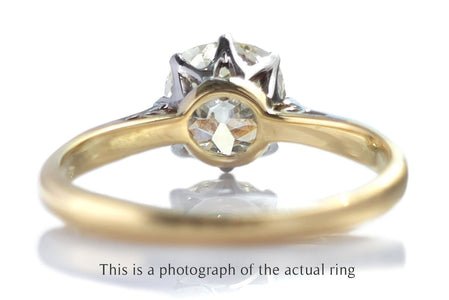 Antique 1920s 1.59ct N/VS2 Old Mine Cut Diamond Engagement Ring - Bloomsbury Manor Ltd