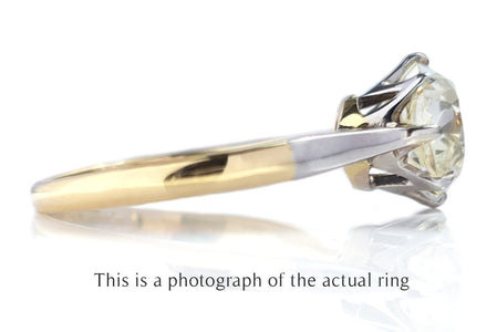 Antique 1920s 1.59ct N/VS2 Old Mine Cut Diamond Engagement Ring - Bloomsbury Manor Ltd