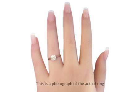 Antique 1920s 1.59ct N/VS2 Old Mine Cut Diamond Engagement Ring - Bloomsbury Manor Ltd