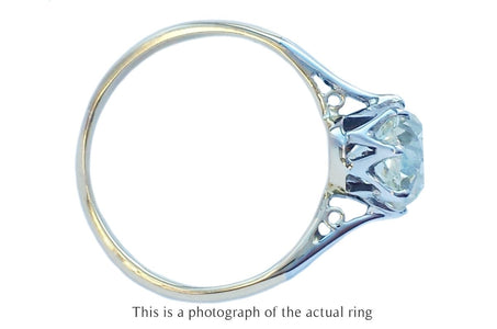 Antique 1920s 1.59ct N/VS2 Old Mine Cut Diamond Engagement Ring - Bloomsbury Manor Ltd