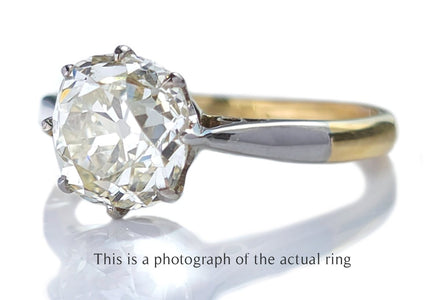 Antique 1920s 1.59ct N/VS2 Old Mine Cut Diamond Engagement Ring - Bloomsbury Manor Ltd