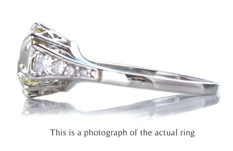 Antique Edwardian Old Mine Cut 1.98ct GIA Diamond Engagement Ring - Bloomsbury Manor Ltd