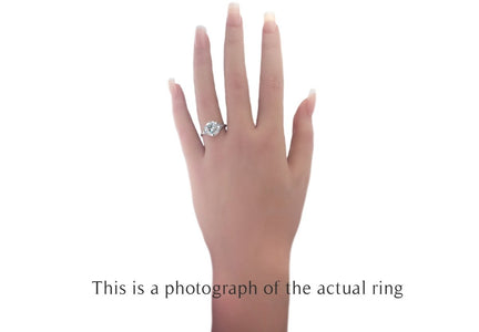 Art Deco 3.75ct E/VS2 Transitional Cut Diamond Engagement Ring - Bloomsbury Manor Ltd