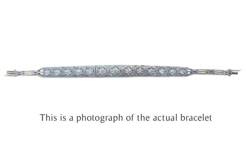 Art Deco Old Cut & Brilliant Diamond 18k Gold Platinum Bracelet - Bloomsbury Manor Ltd