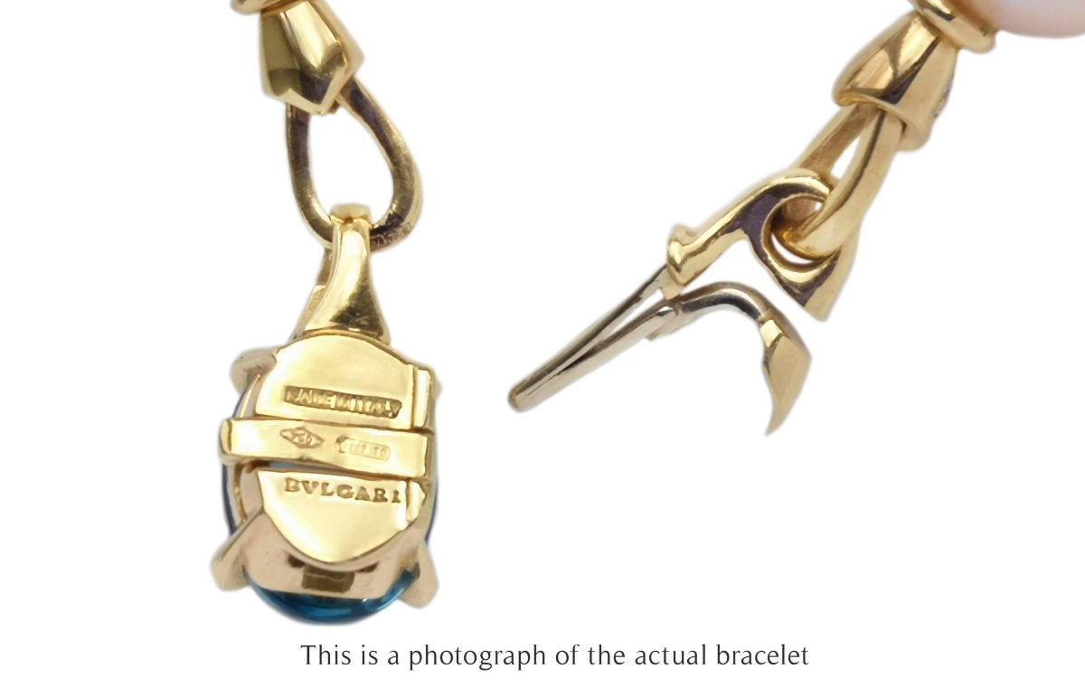 Bulgari Bvlgari Allegra Multi Gem Set 18k Gold Bracelet - Bloomsbury Manor Ltd
